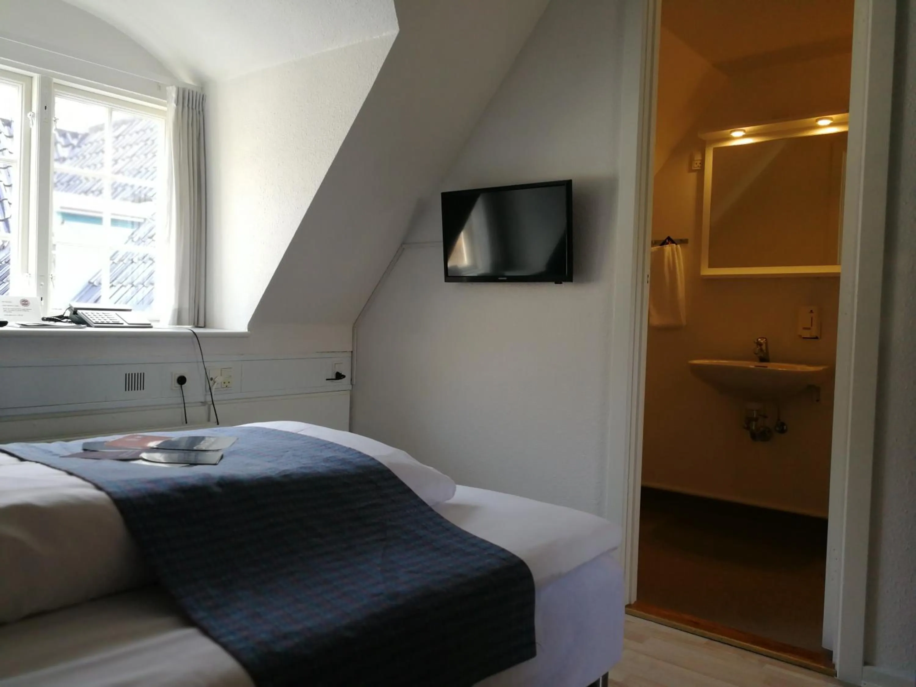 Bed in Skarrildhus Sinatur Hotel & Konference