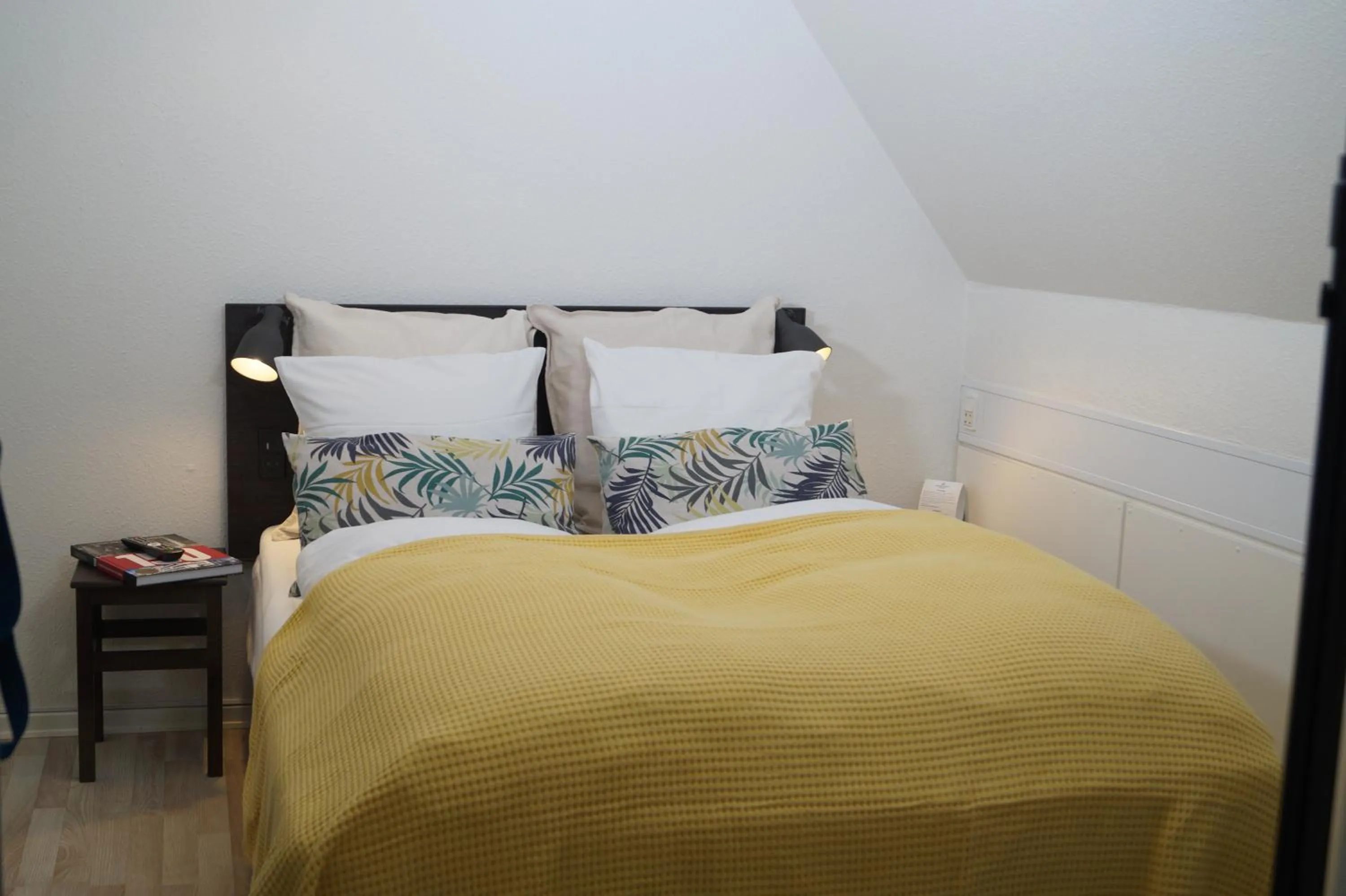 Decorative detail, Bed in Skarrildhus Sinatur Hotel & Konference