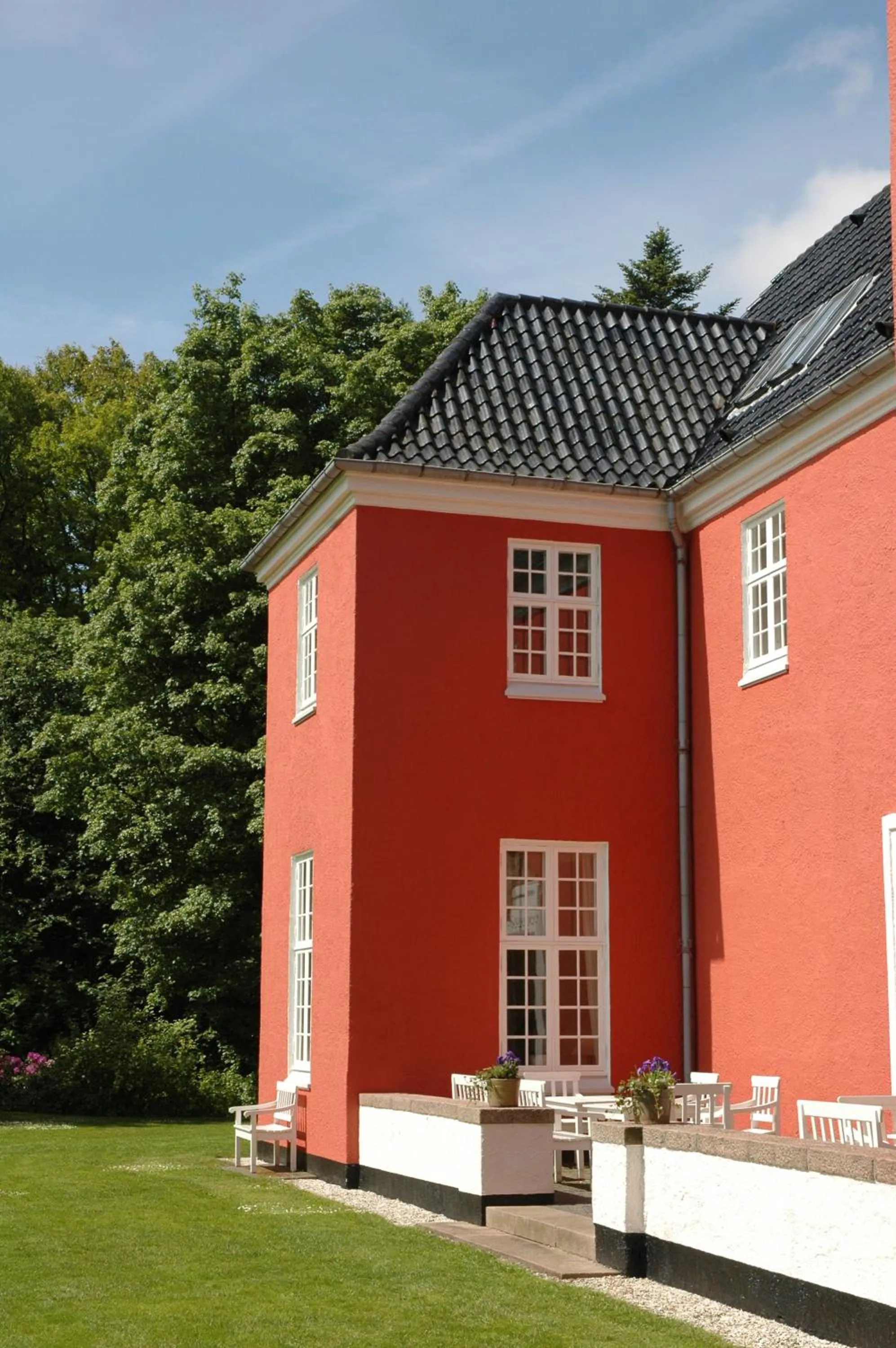 Balcony/Terrace in Skarrildhus Sinatur Hotel & Konference