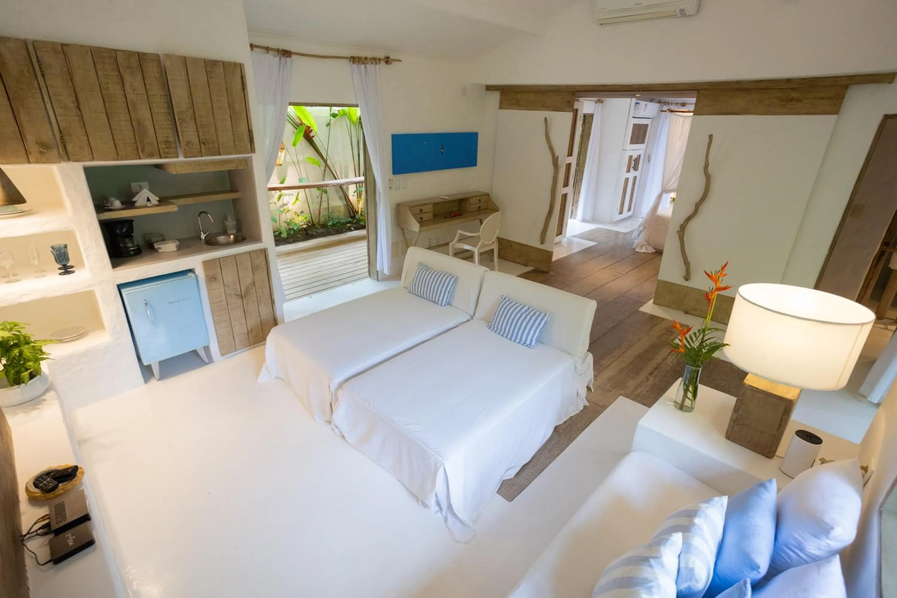 Coffee/tea facilities, Bed in Santa Fe Casas- Quadrado Trancoso