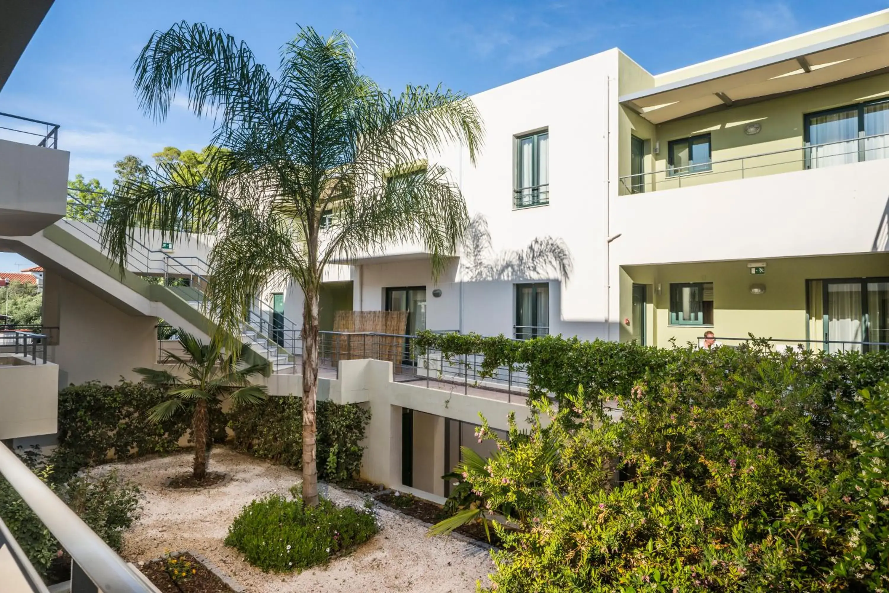 Garden view in Athina Beach Hotel Garden view in Athina Beach Hotel