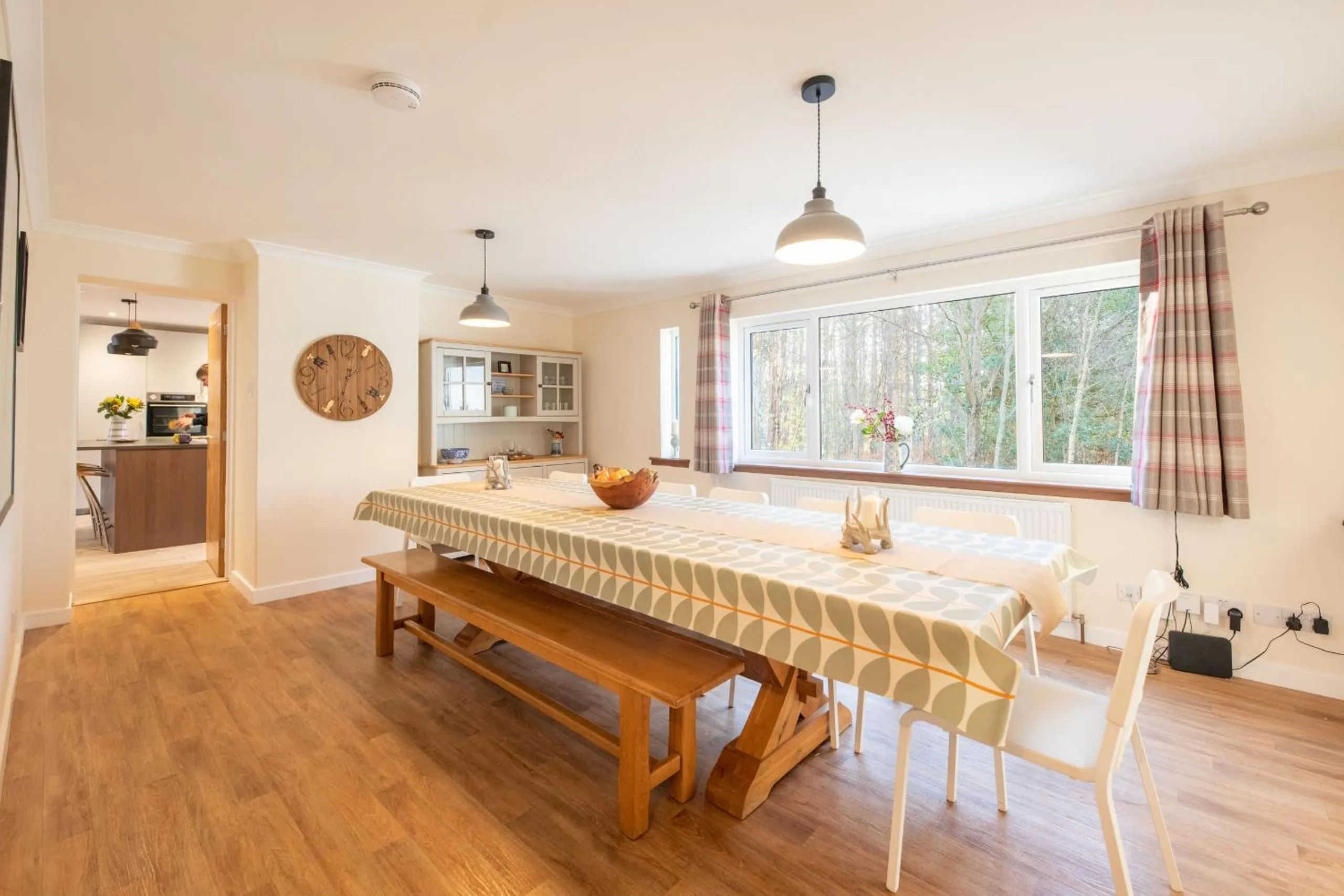 Dining area in Silverbridge Lodge