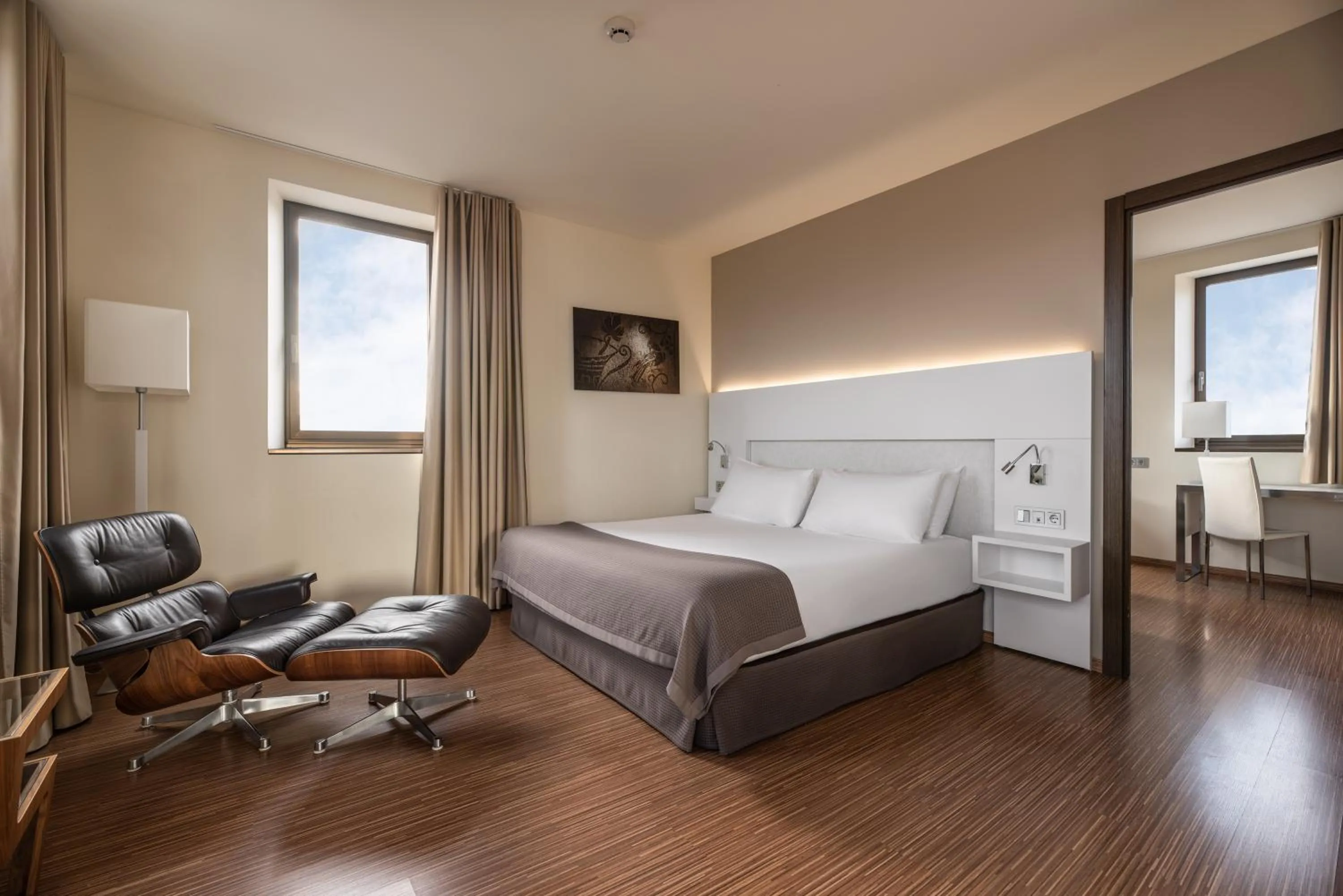 Bed in Eurostars Vía de la Plata