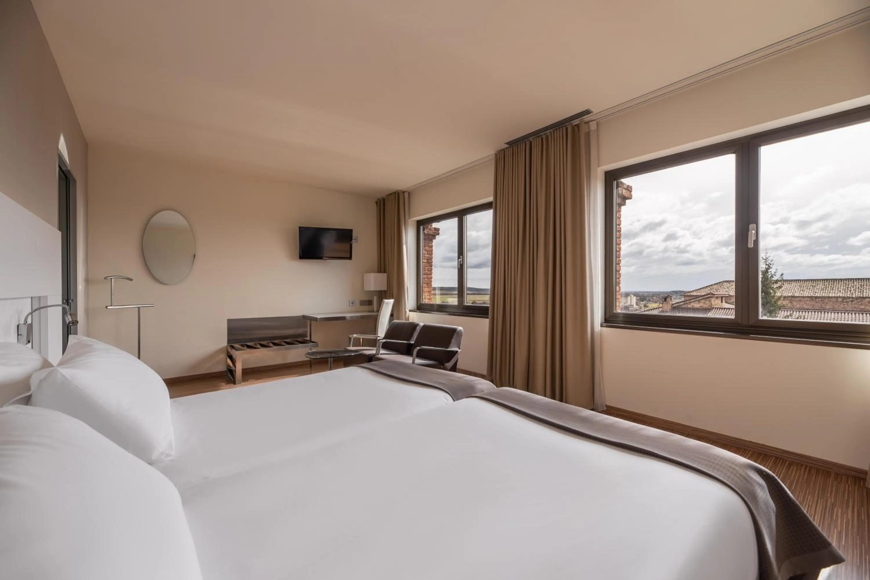 Bed in Eurostars Vía de la Plata