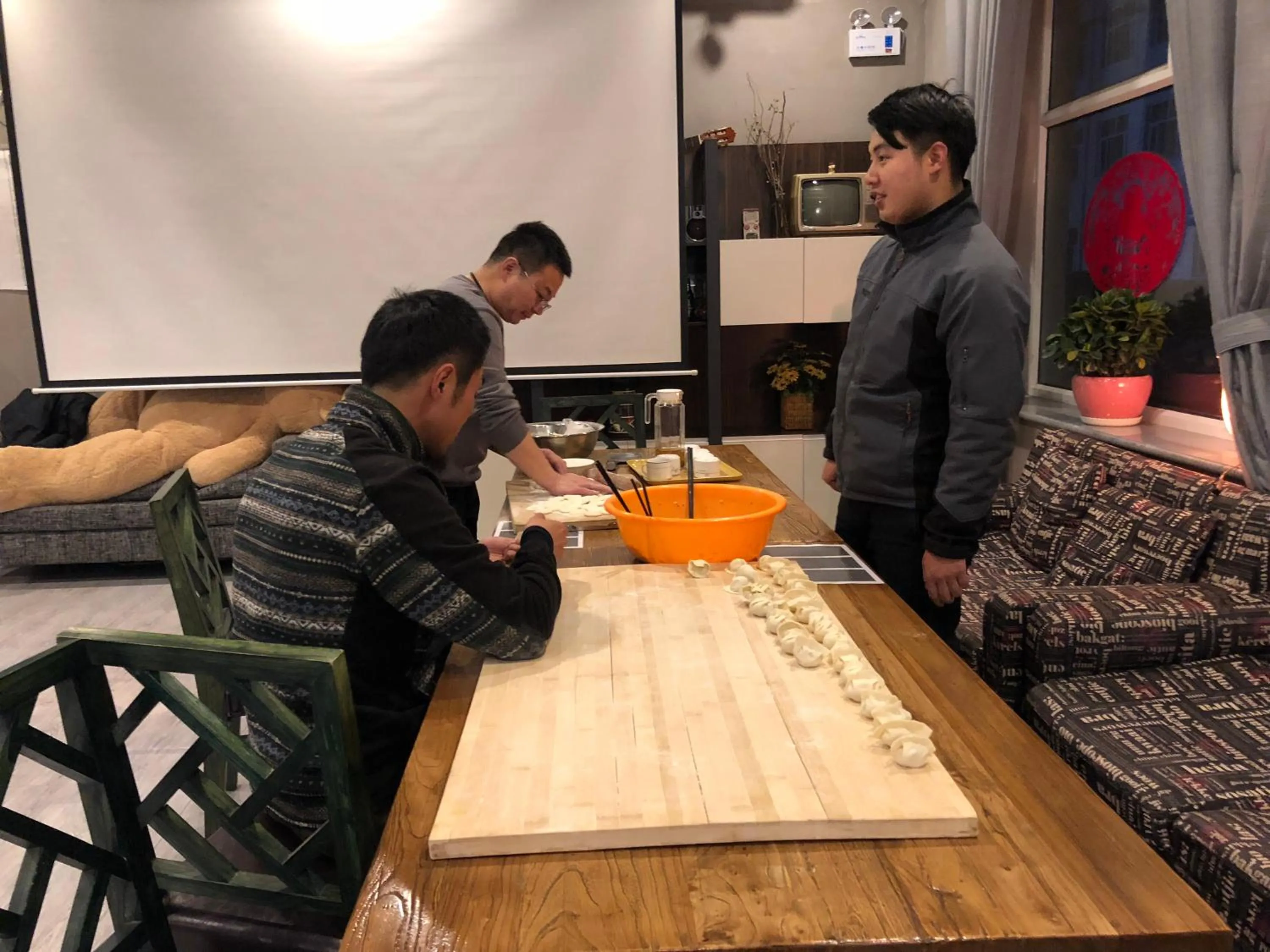 Family in Lantern Hotel