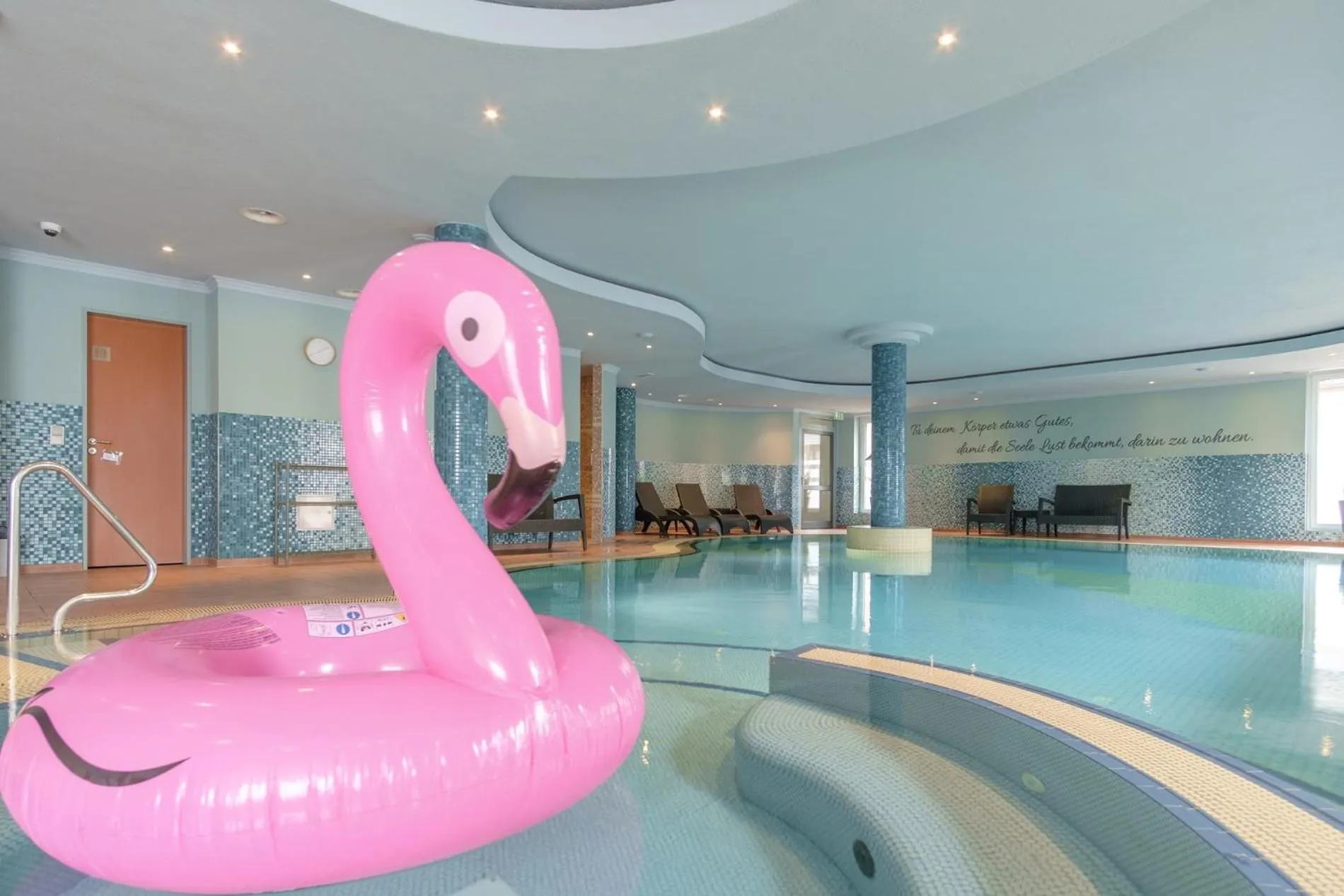 Pool view in Hotel & Restaurant Prüser´s Gasthof