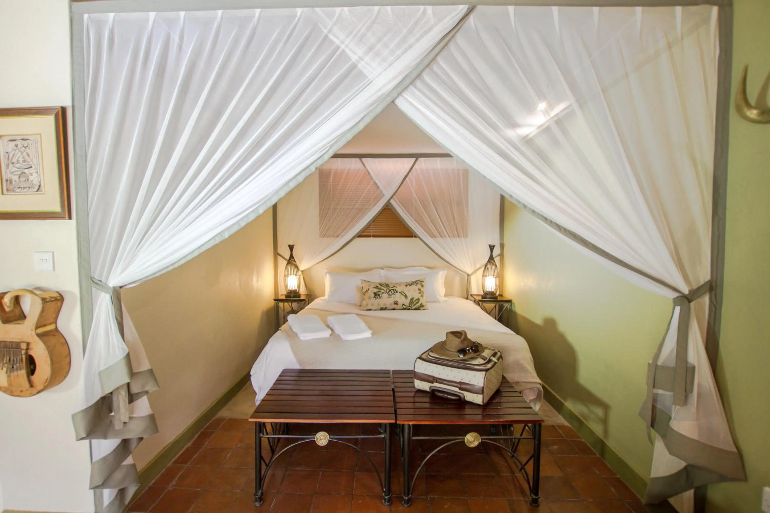 Bed in Nguni Lodge