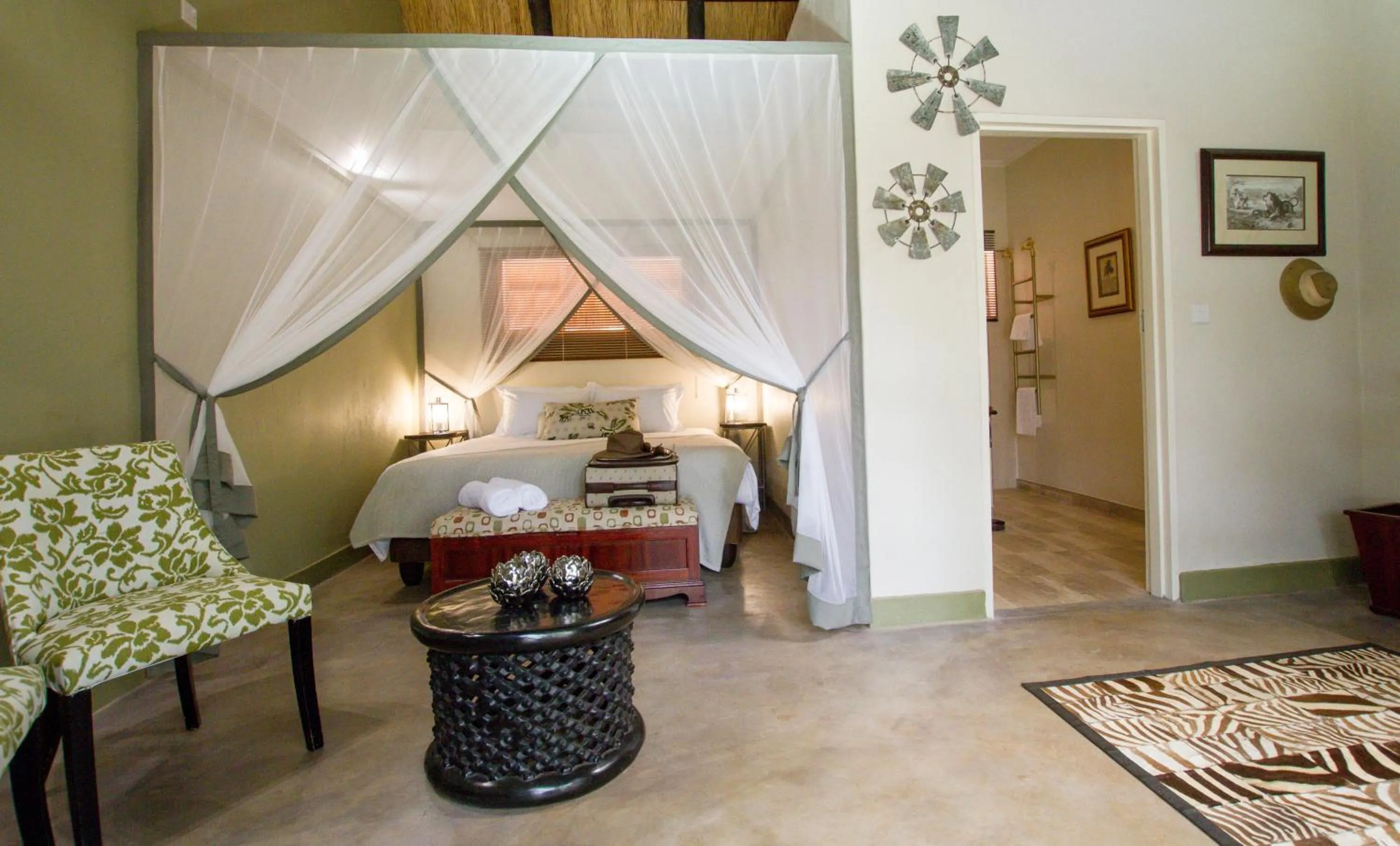 Bed in Nguni Lodge