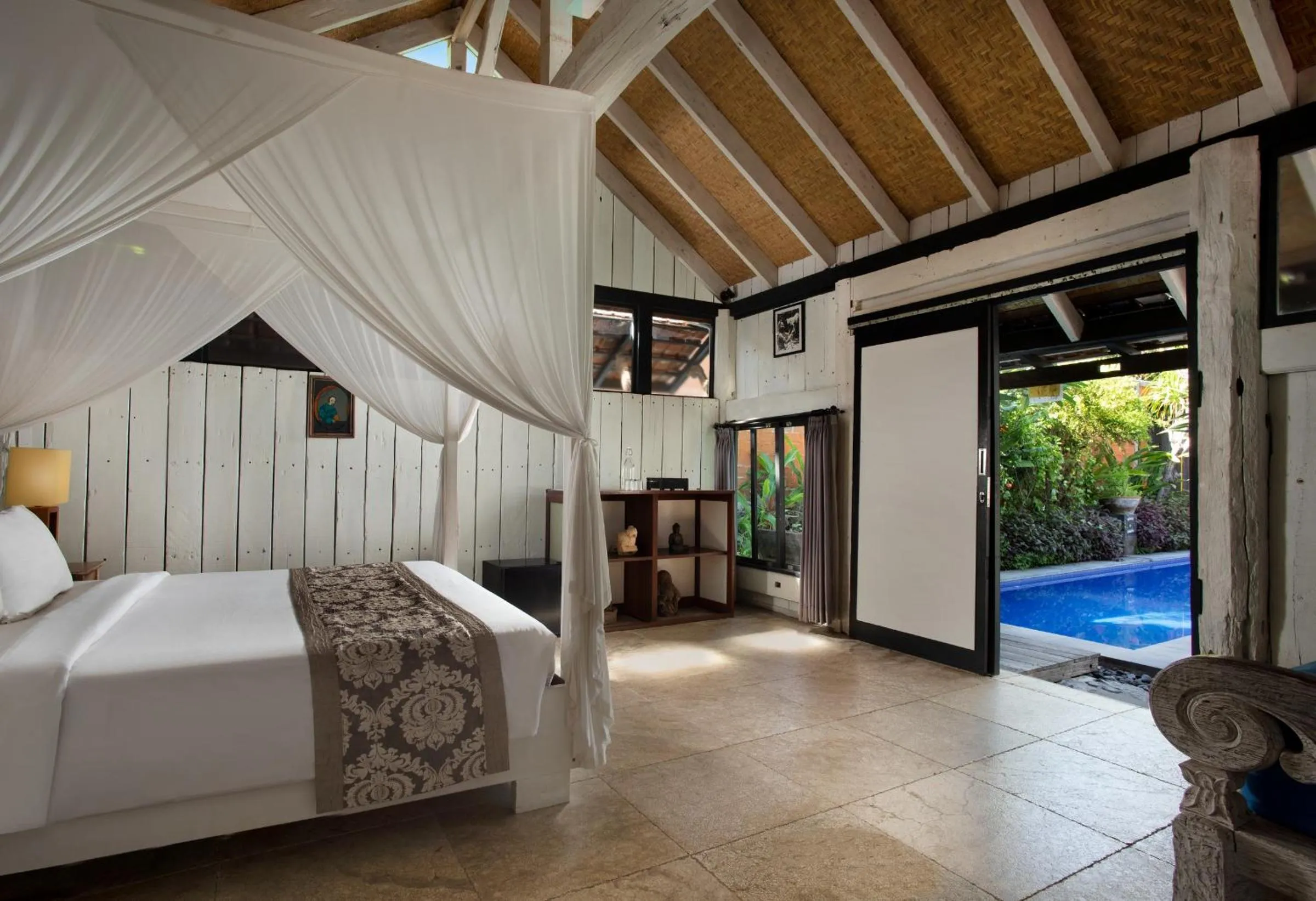 Bedroom, Bed in Amed Lodge by Sudamala Resorts