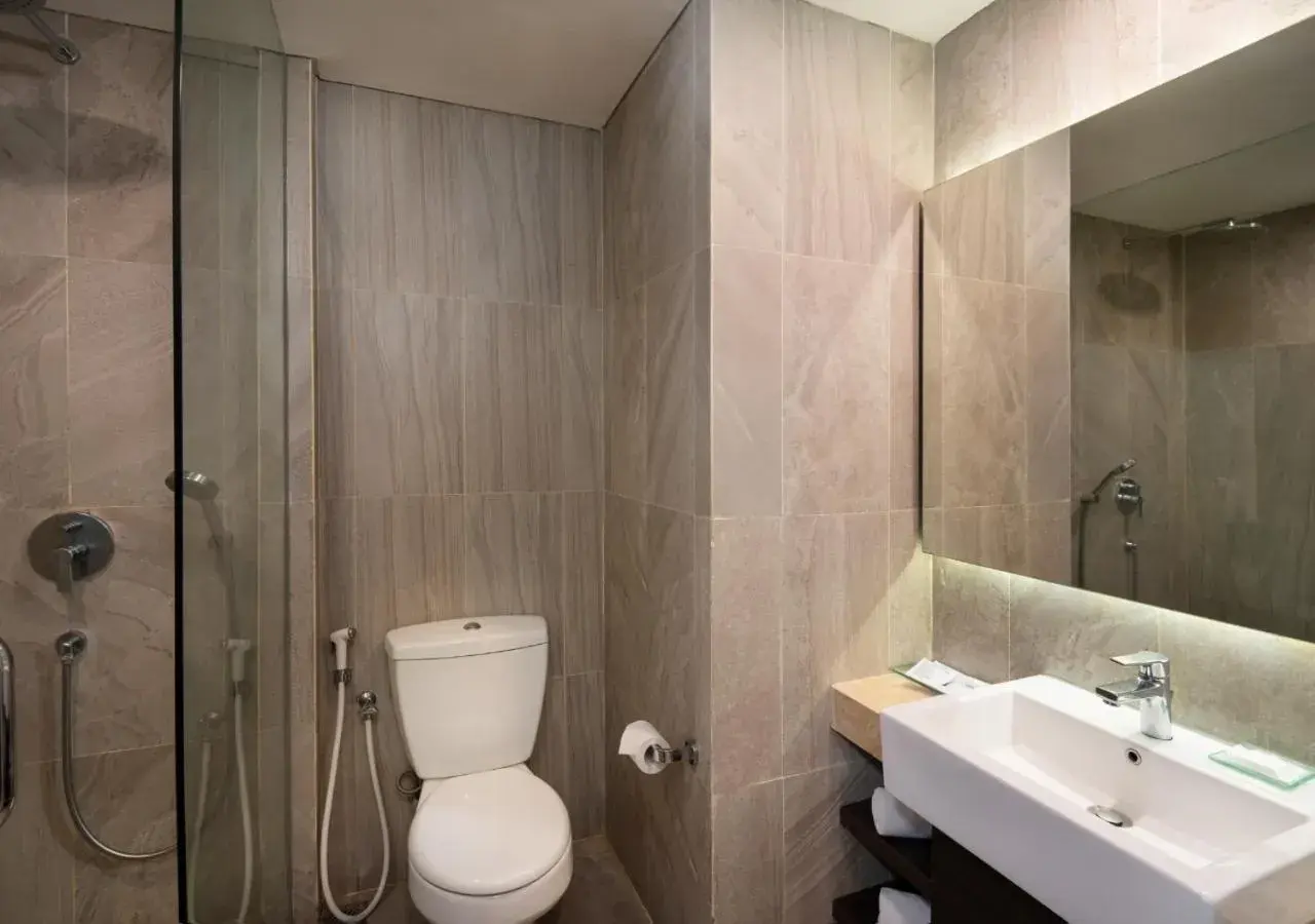 Bathroom in Laska Hotel Sukabumi Bathroom in Laska Hotel Sukabumi