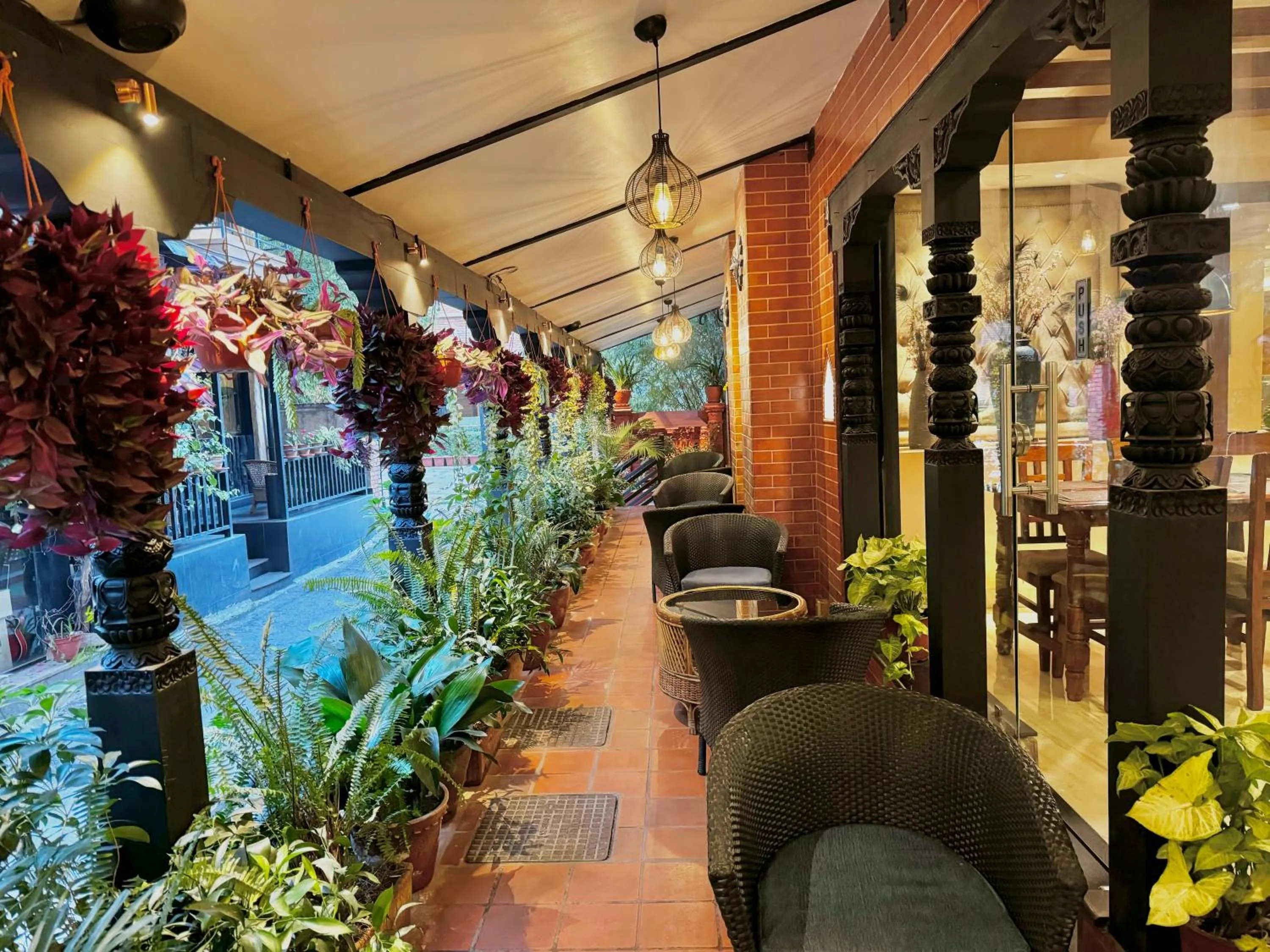 Patio in Kumari Boutique Hotel