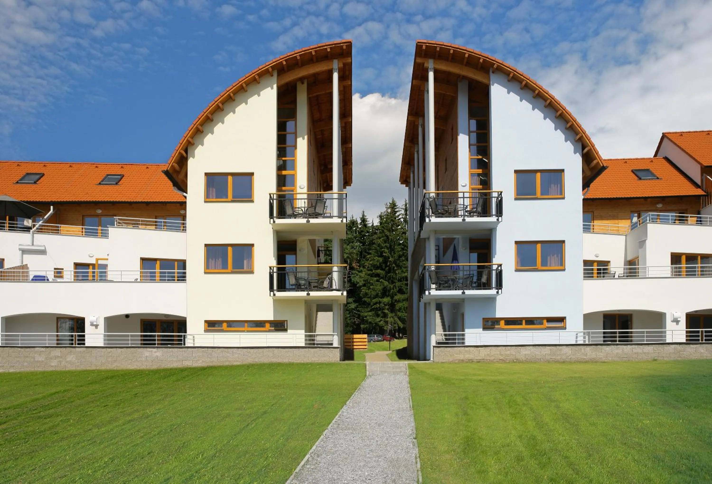 Facade/entrance in Lipno Lake Resort