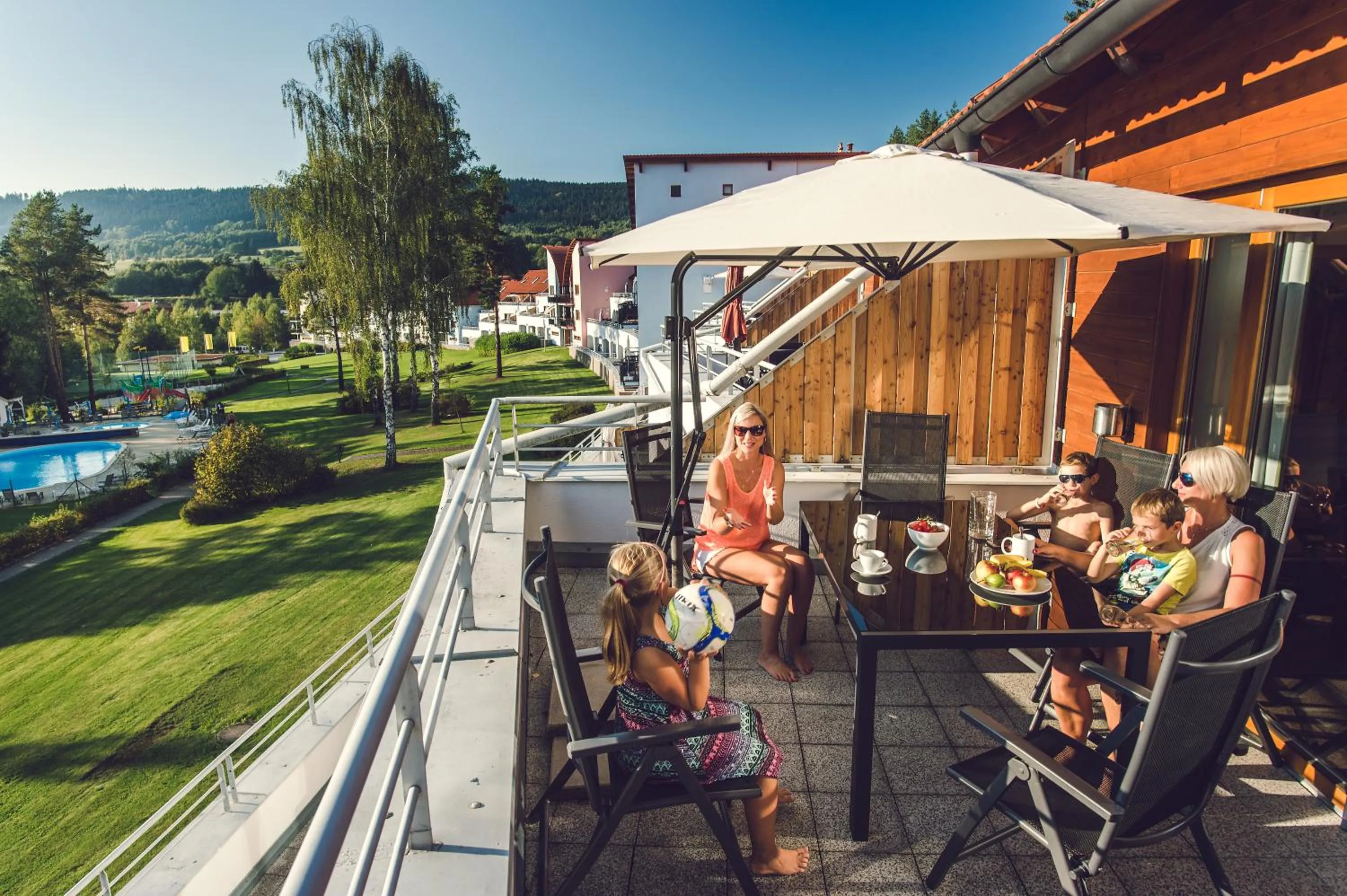 Balcony/Terrace in Lipno Lake Resort