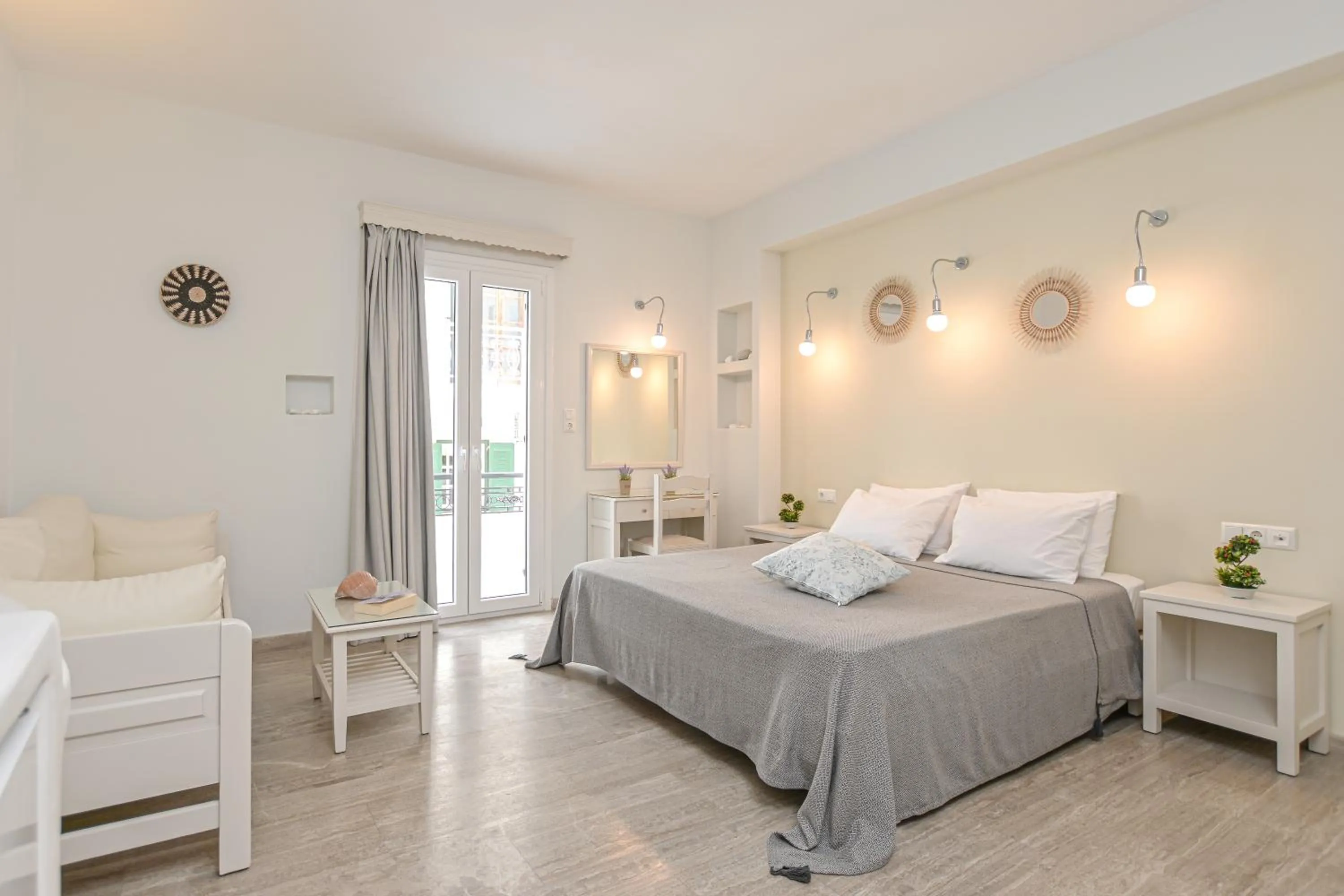 Bed in Blue Sky Summer