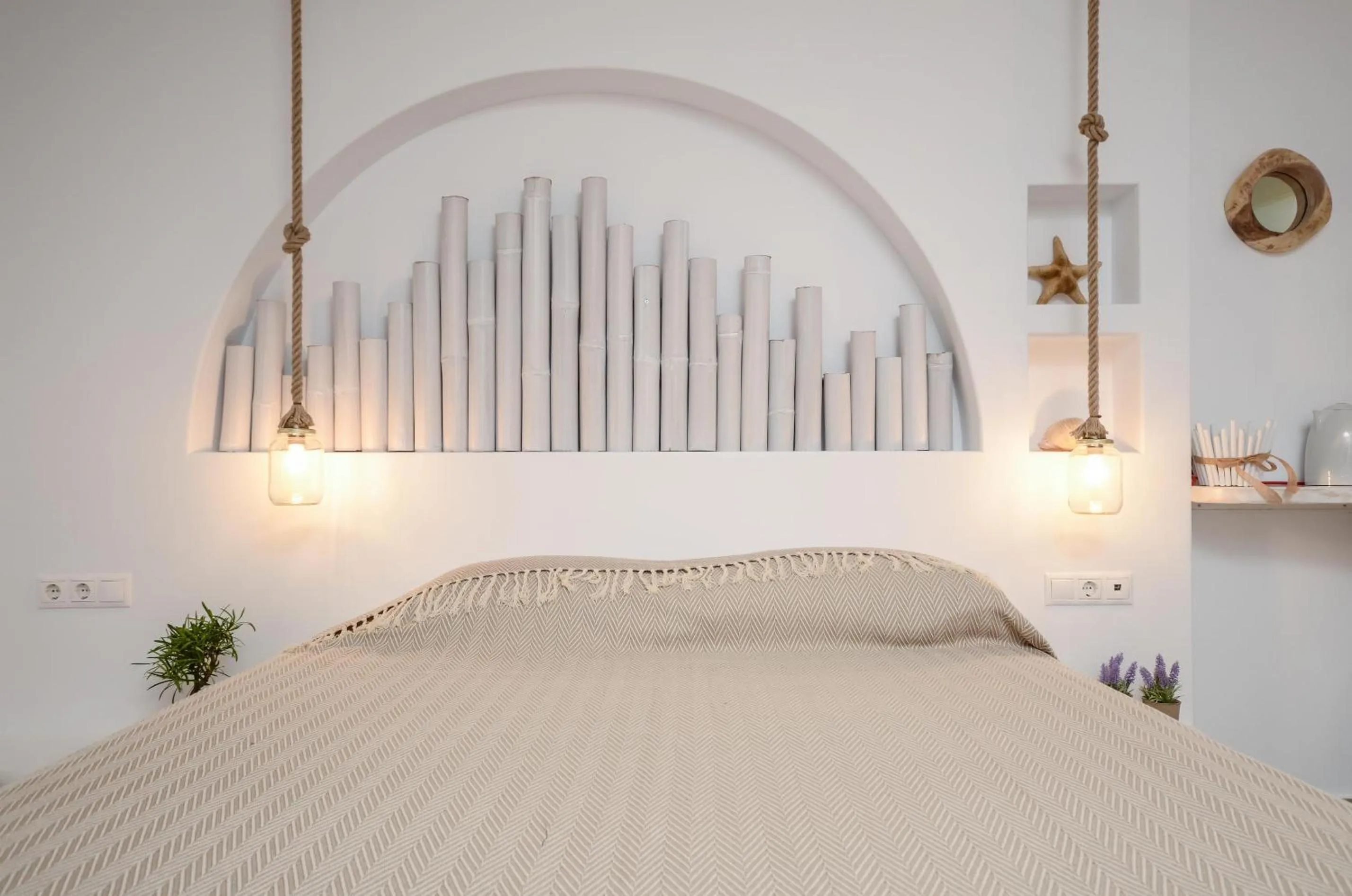 Decorative detail, Bed in Blue Sky Summer