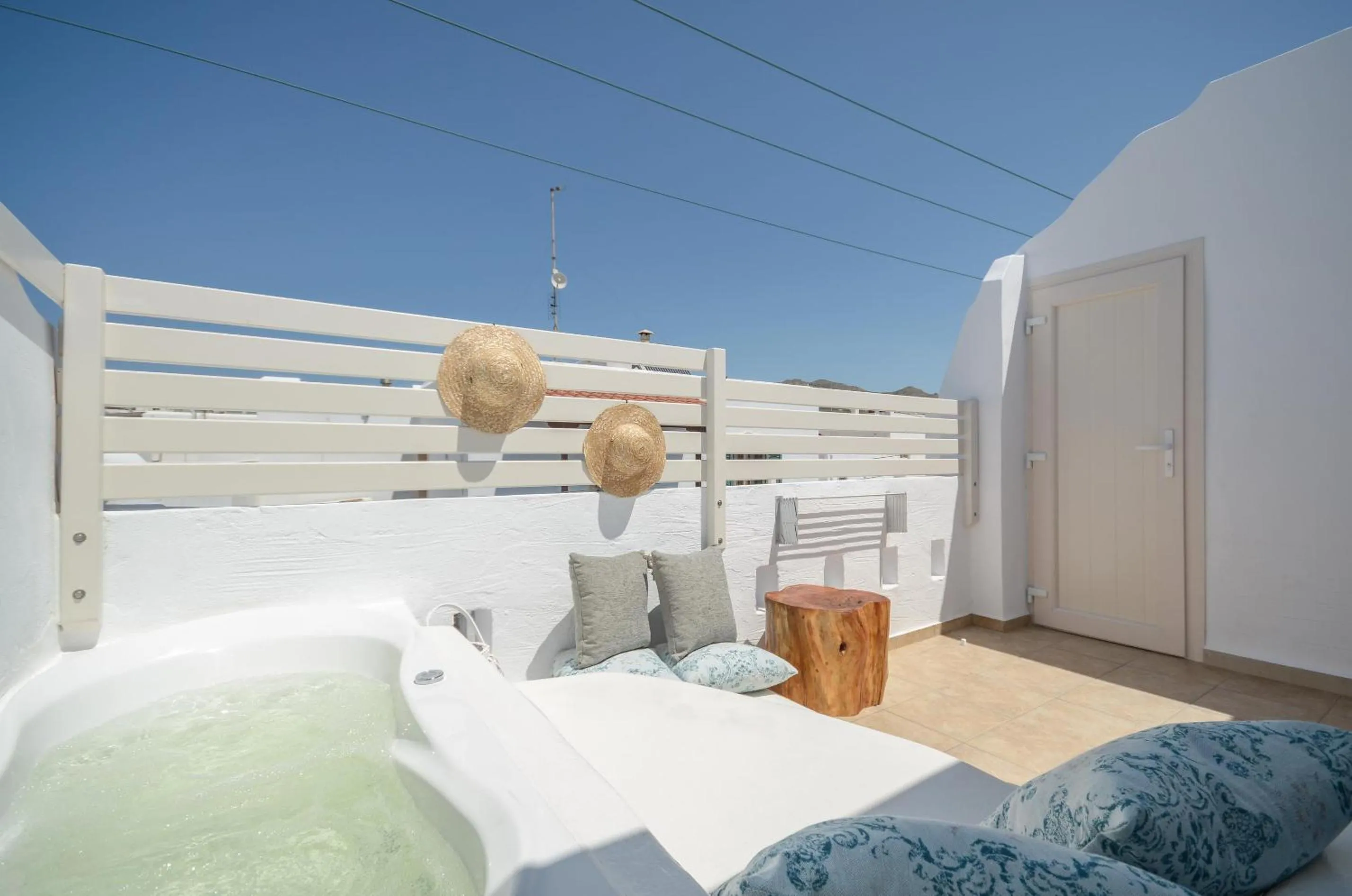 Hot Tub in Blue Sky Summer