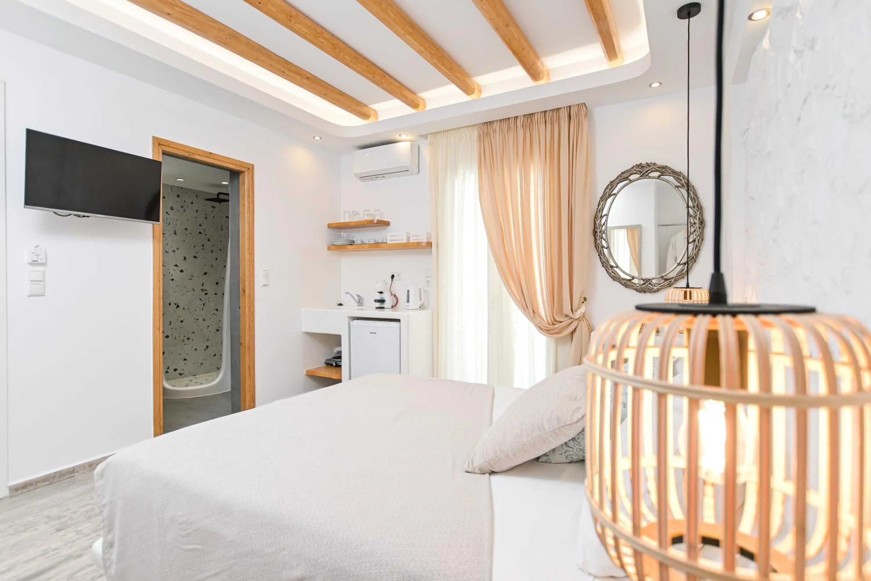 Bed in Blue Sky Summer