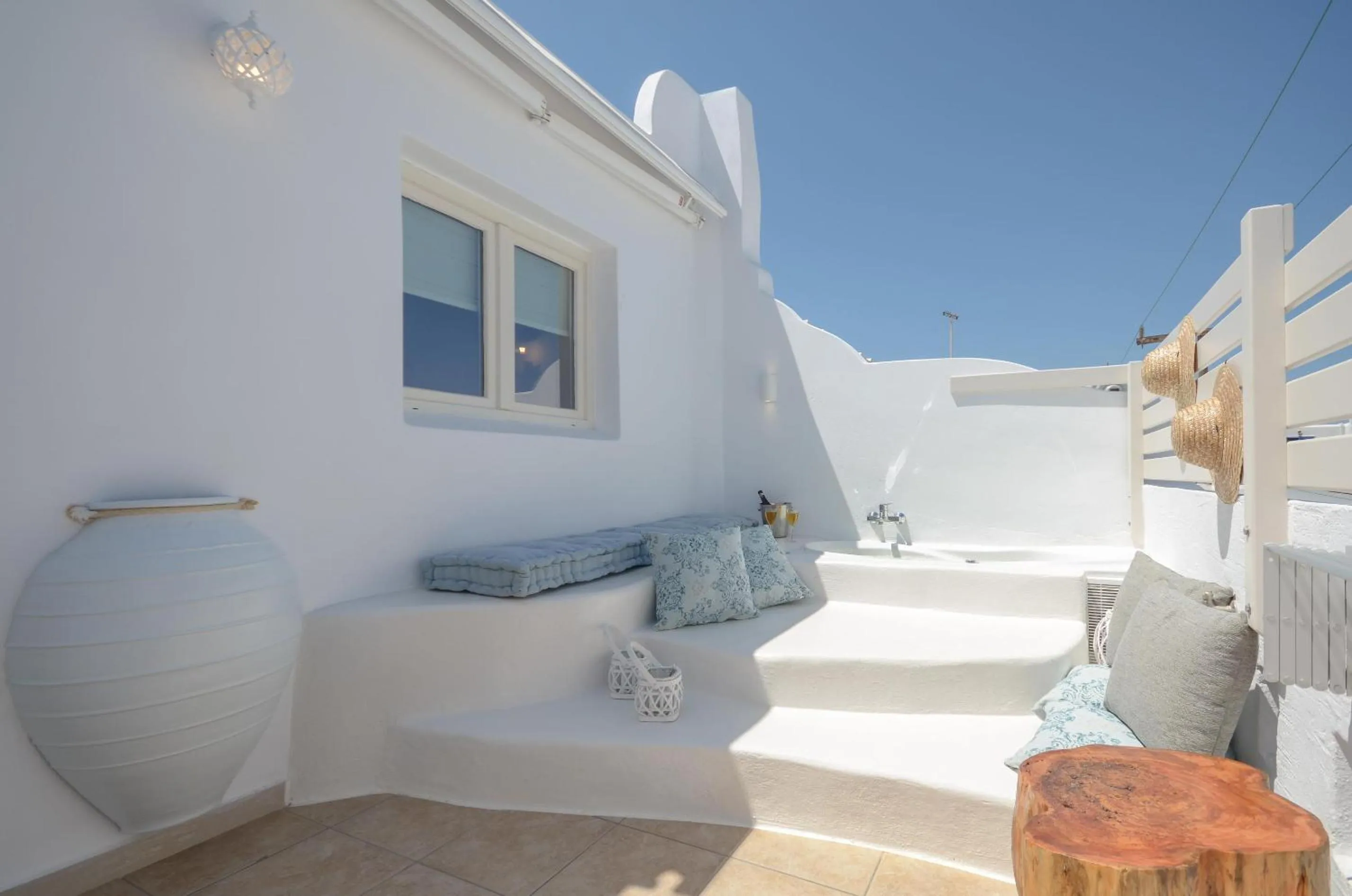 Hot Tub in Blue Sky Summer