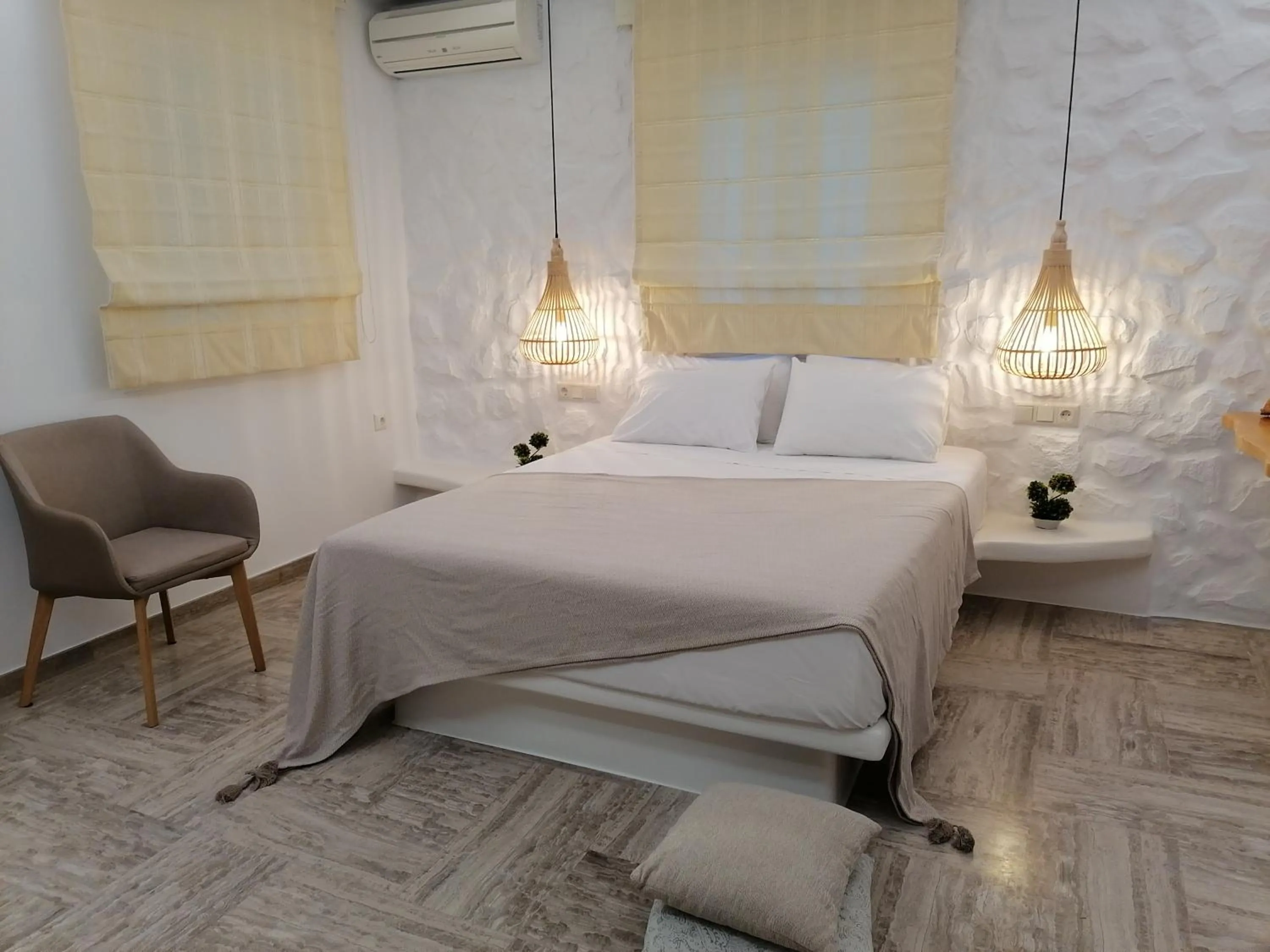 Bed in Blue Sky Summer