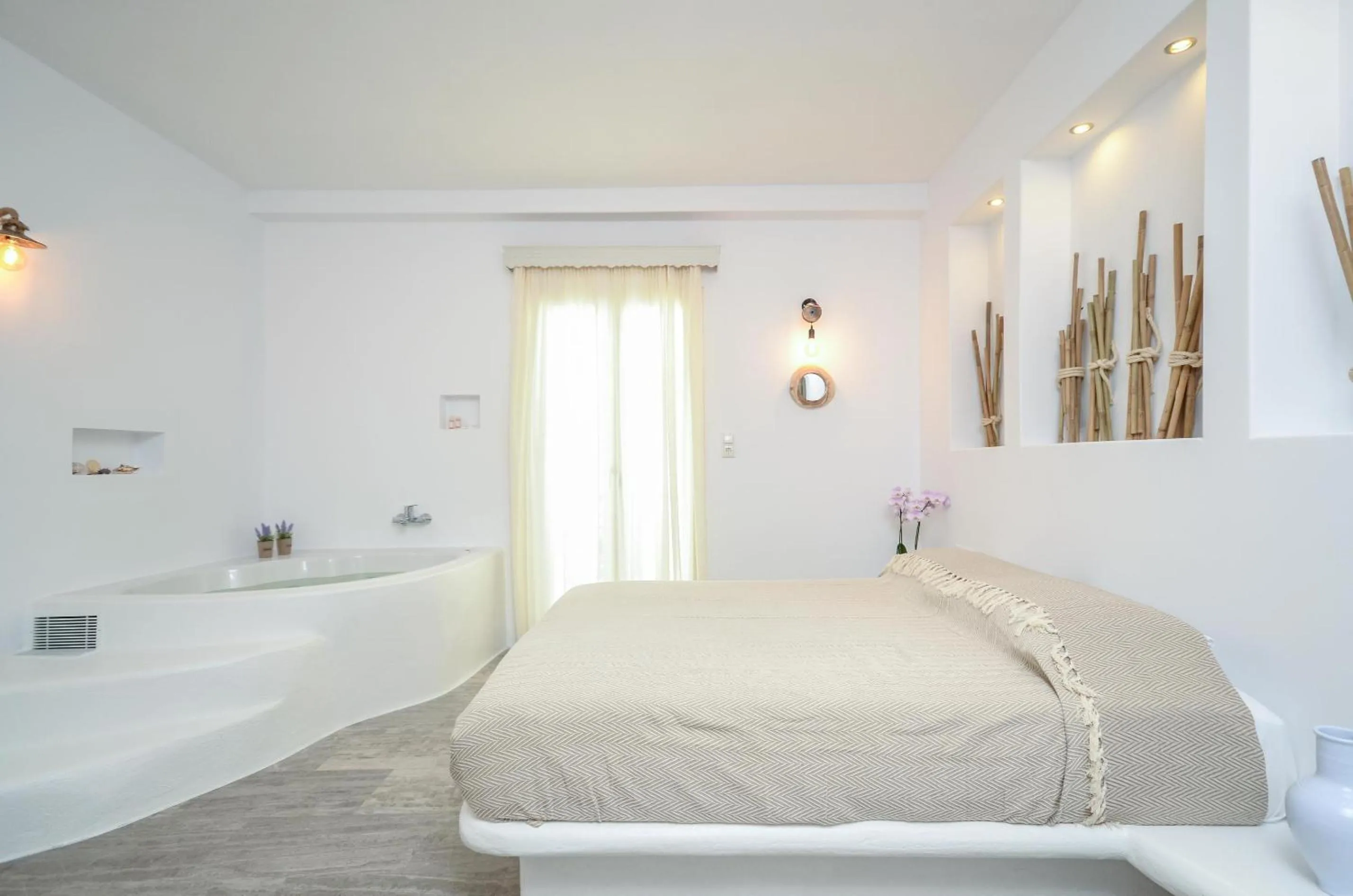 Hot Tub, Bed in Blue Sky Summer