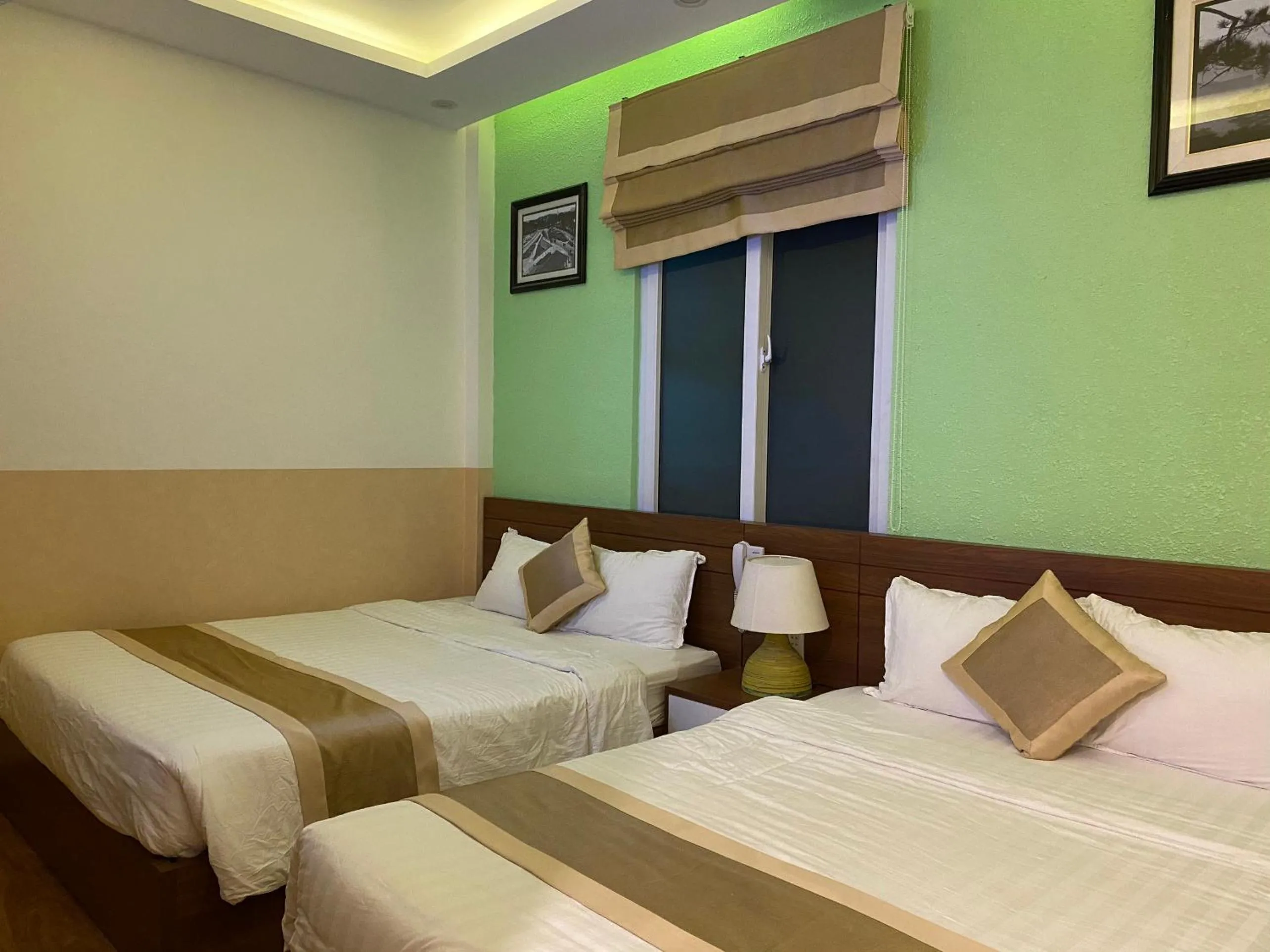 Bed in Duy Vinh Hotel Dalat