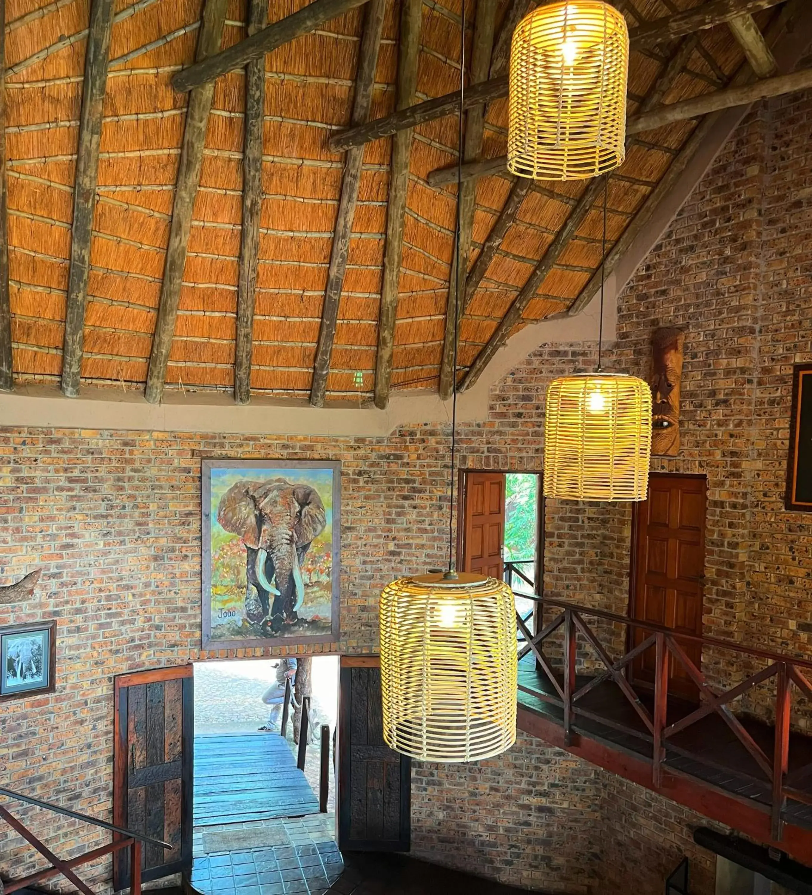 Facade/entrance in Crocodile Kruger Safari Lodge Facade/entrance in Crocodile Kruger Safari Lodge