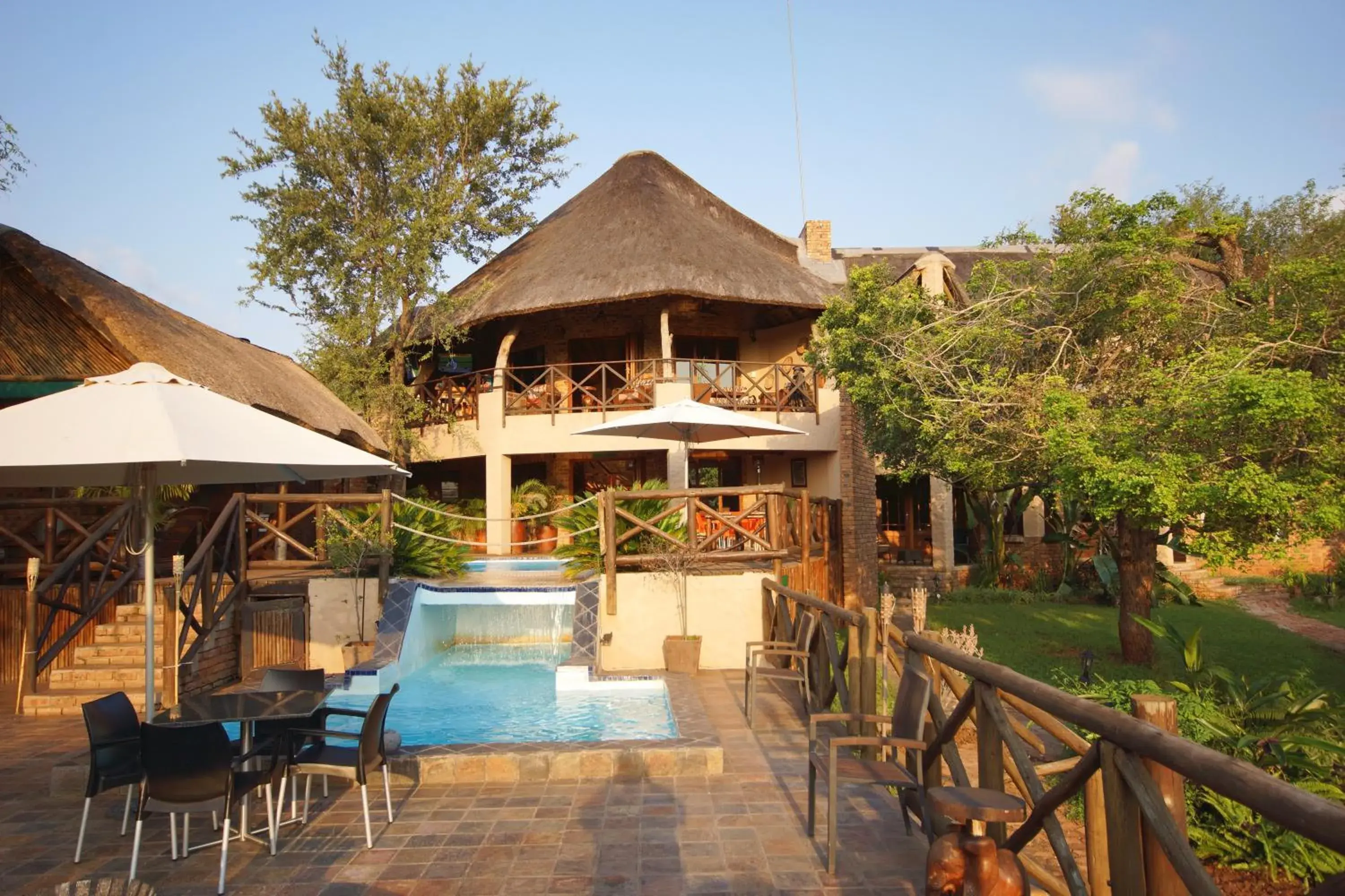 Facade/entrance in Crocodile Kruger Safari Lodge Facade/entrance in Crocodile Kruger Safari Lodge