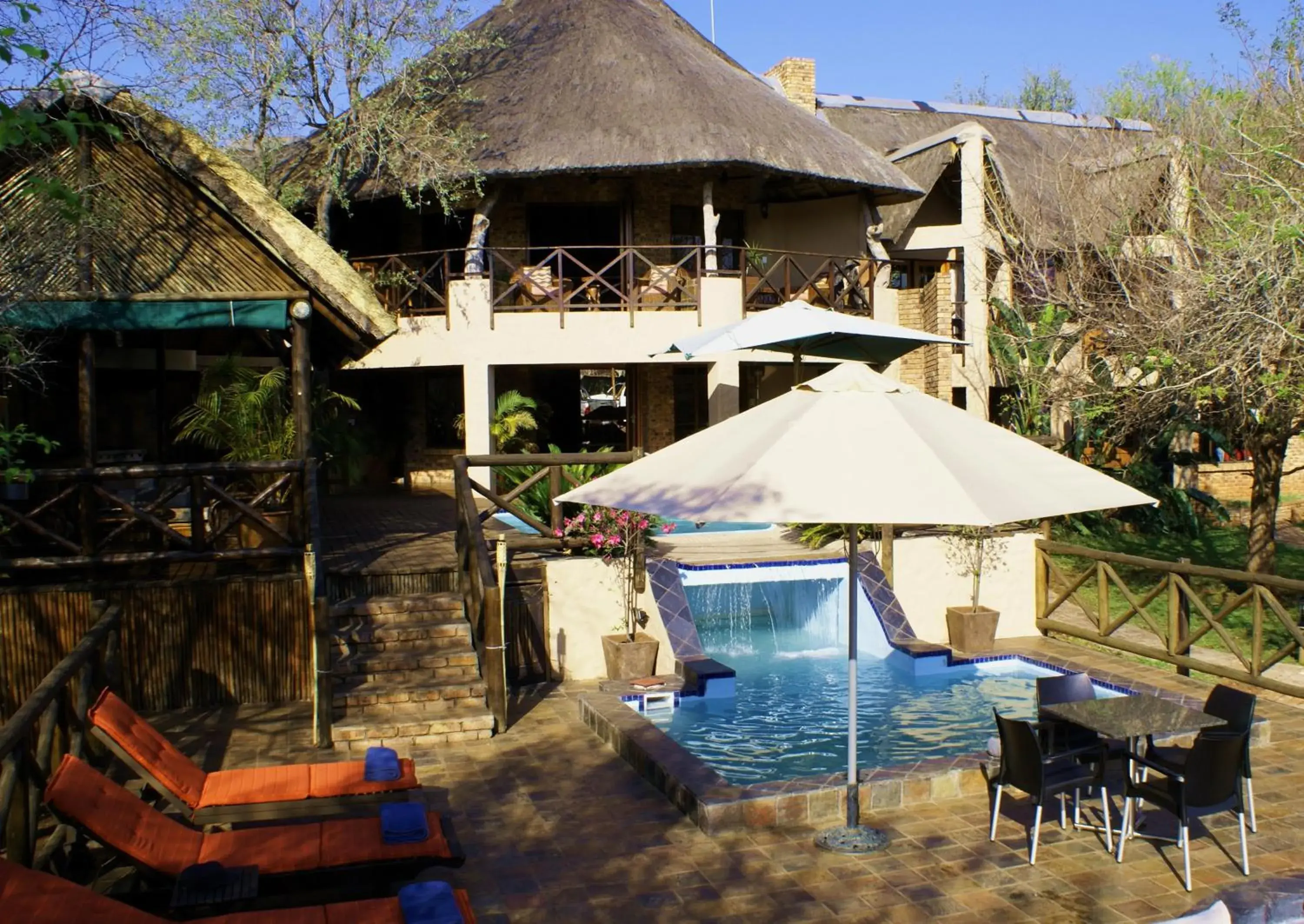 Facade/entrance in Crocodile Kruger Safari Lodge Facade/entrance in Crocodile Kruger Safari Lodge