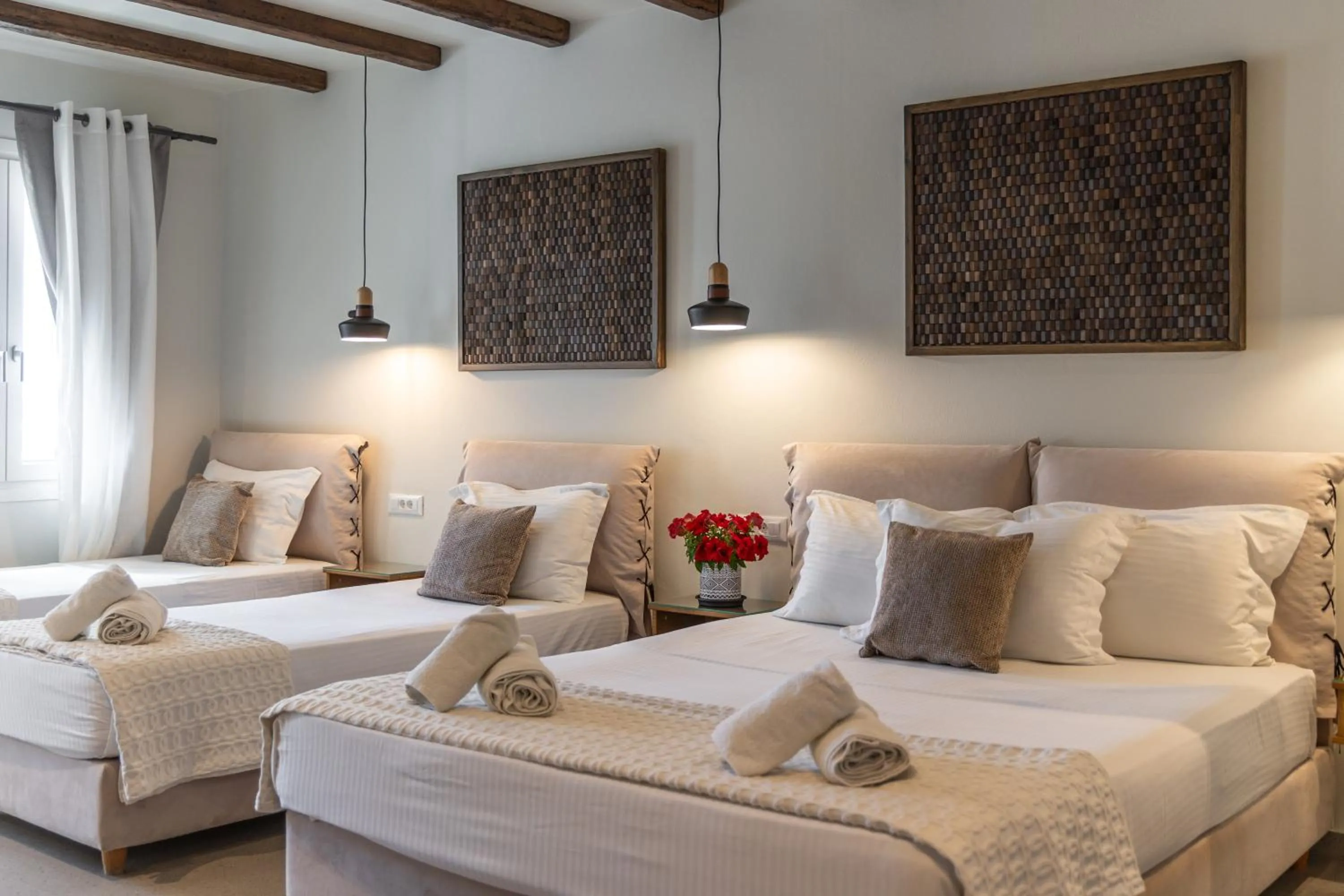 Bed in Hotel Rigas