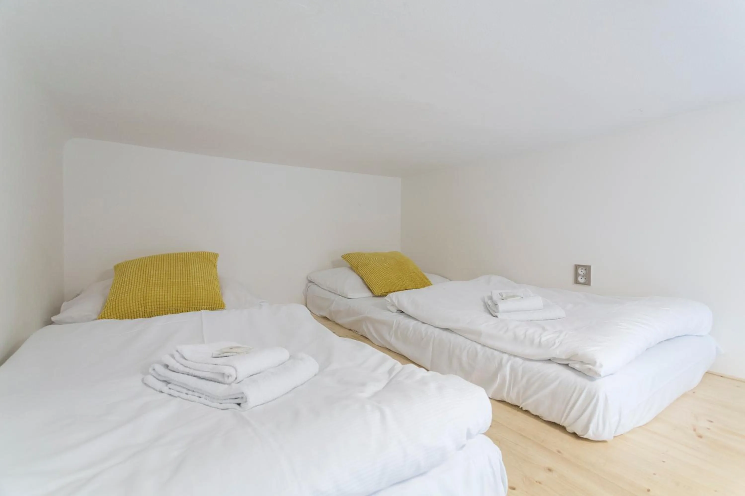 Bedroom, Bed in Pension Akat