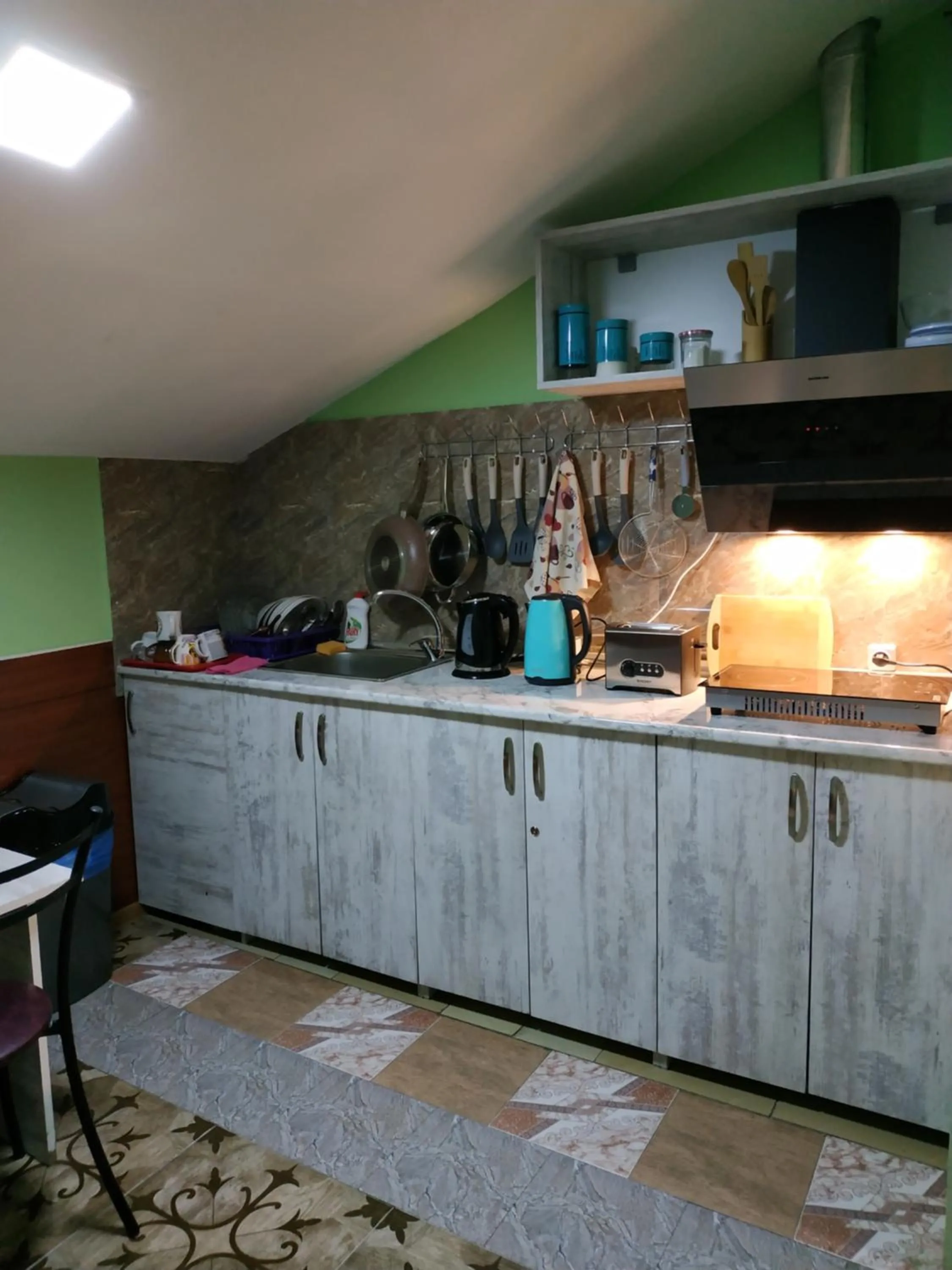 Kitchen or kitchenette in Hostel Portal