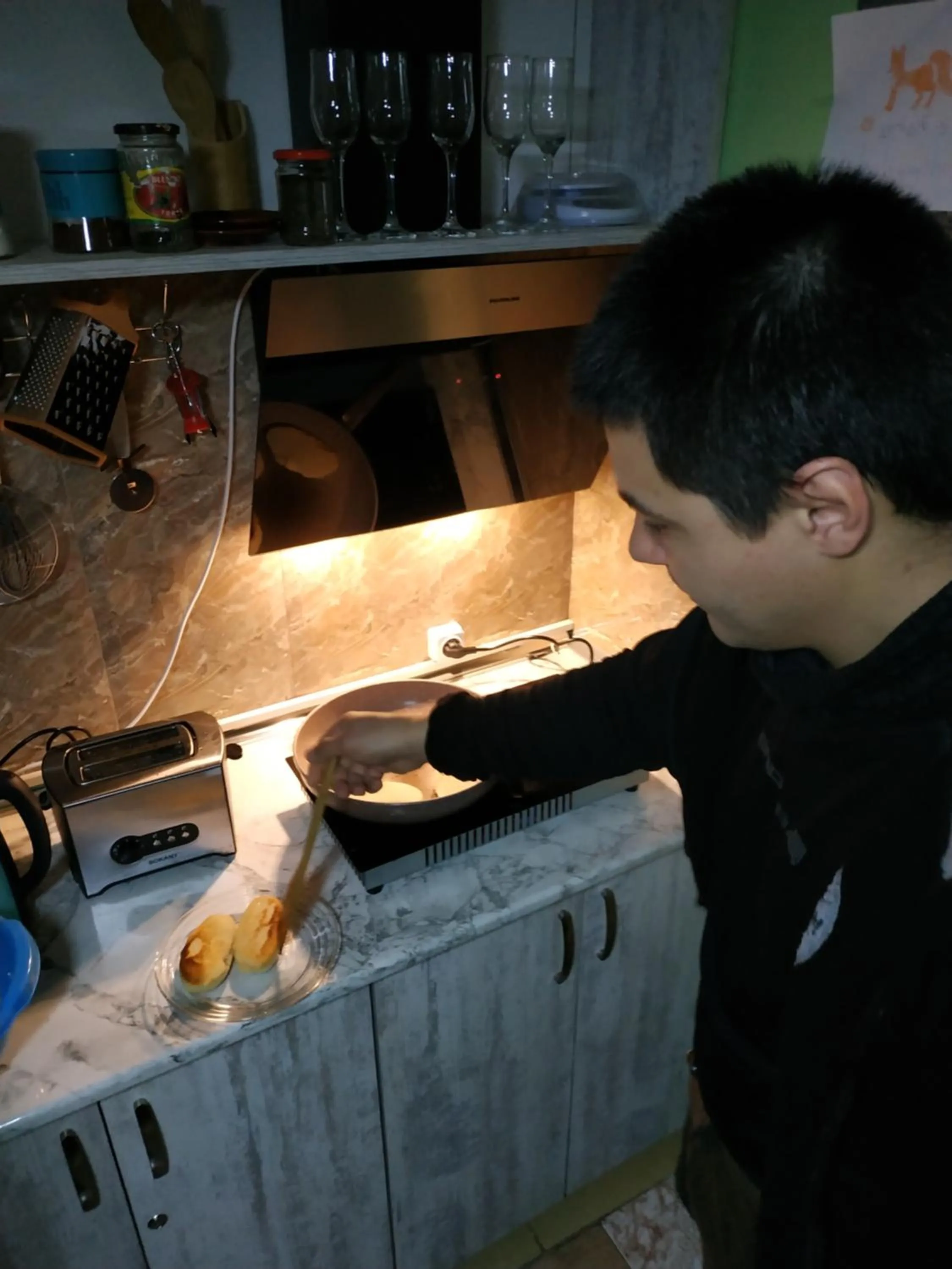 Kitchen or kitchenette in Hostel Portal
