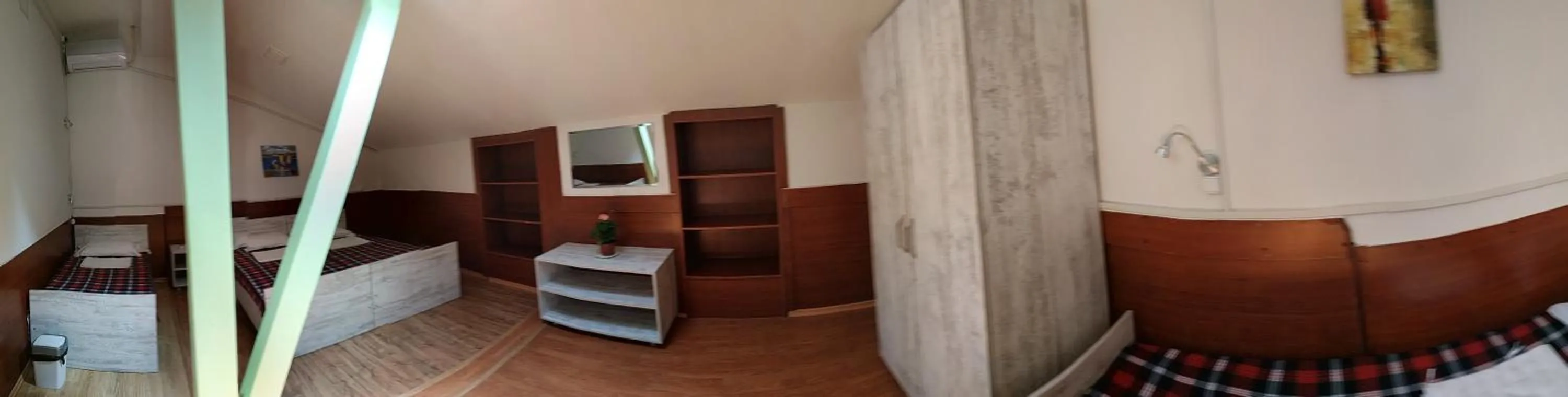 Living room, Bed in Hostel Portal