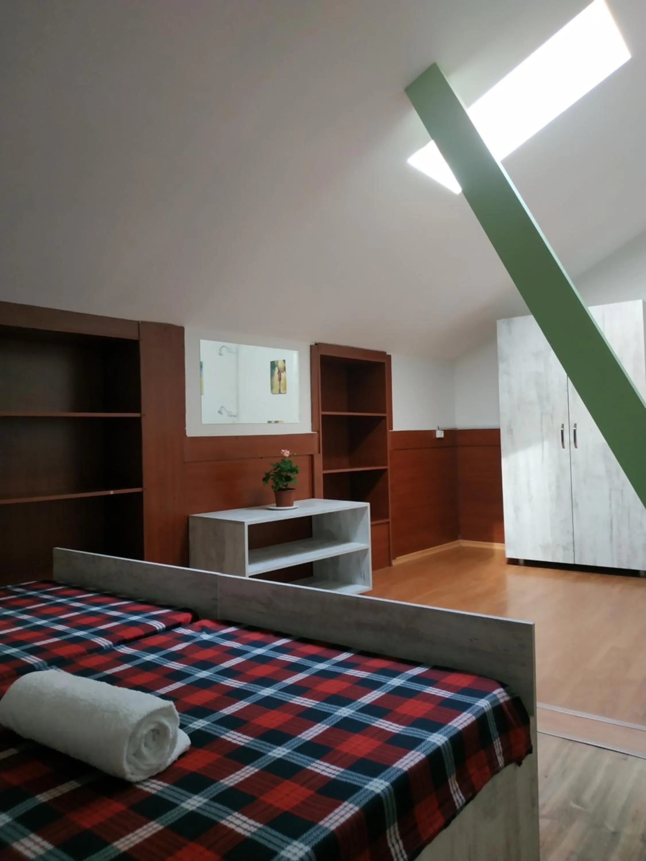Living room, Bed in Hostel Portal