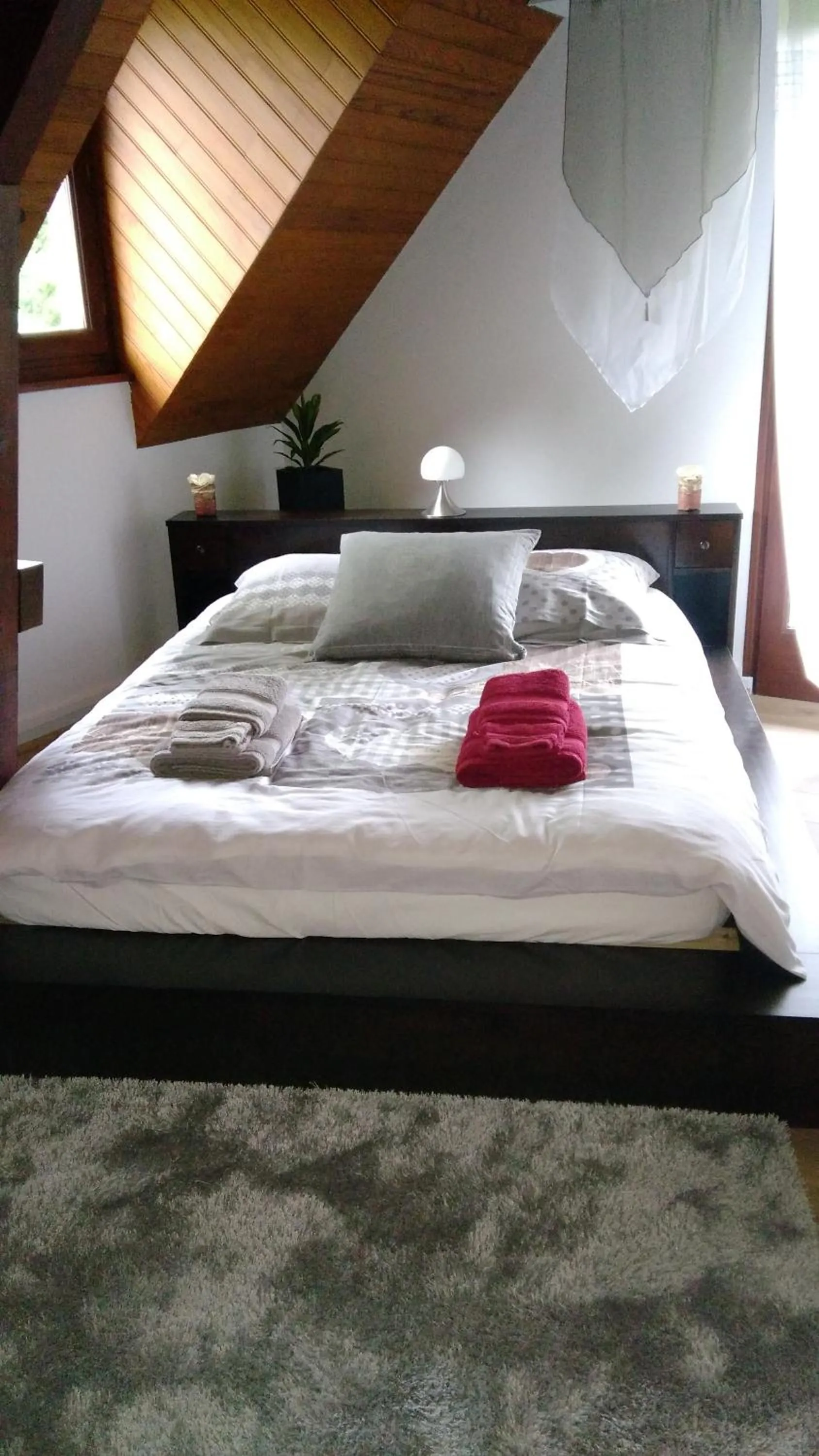 Photo of the whole room, Bed in LES CHAMBRES DU GAVE D'OSSAU