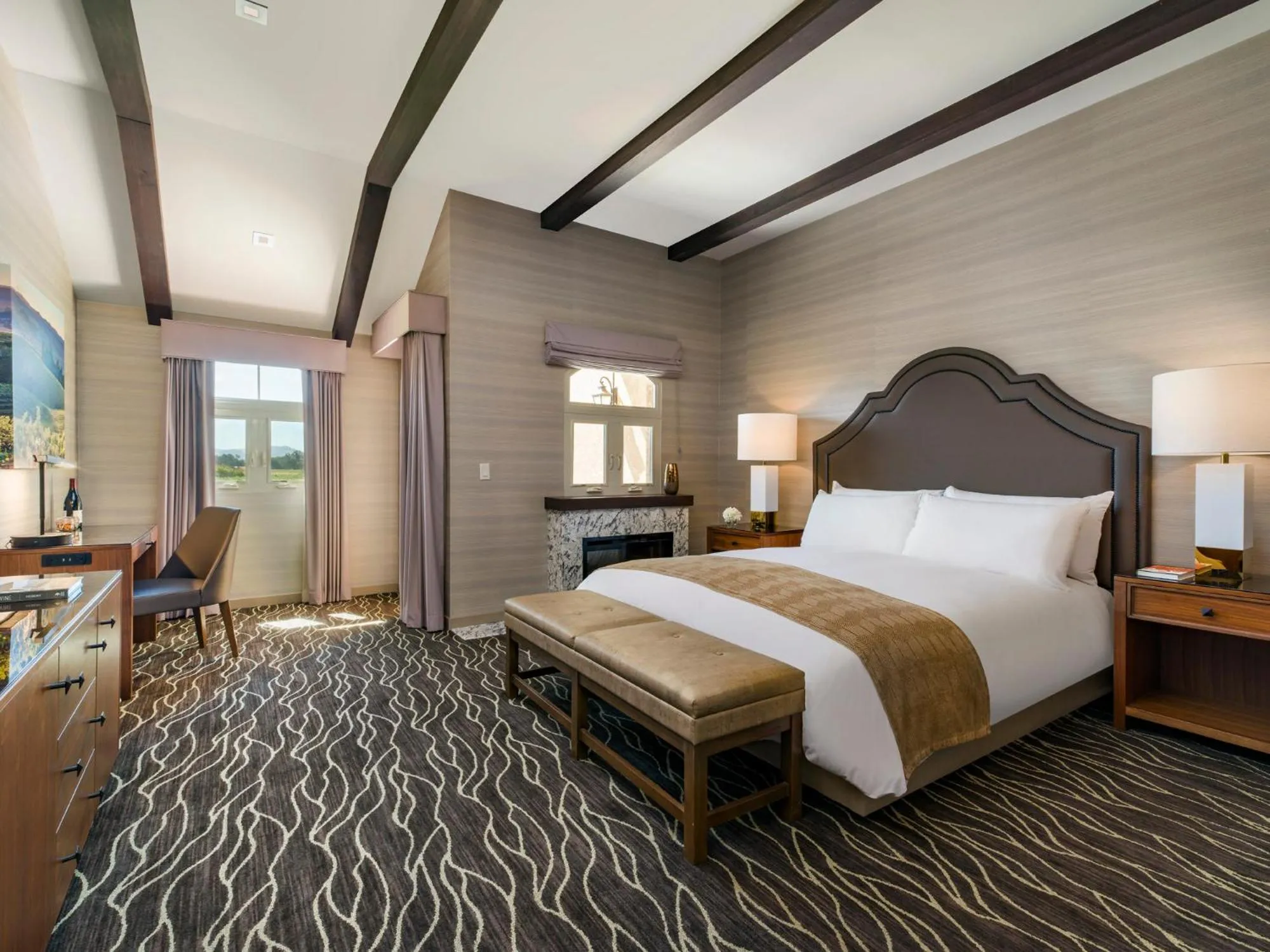 Bed in Vinarosa Resort & Spa