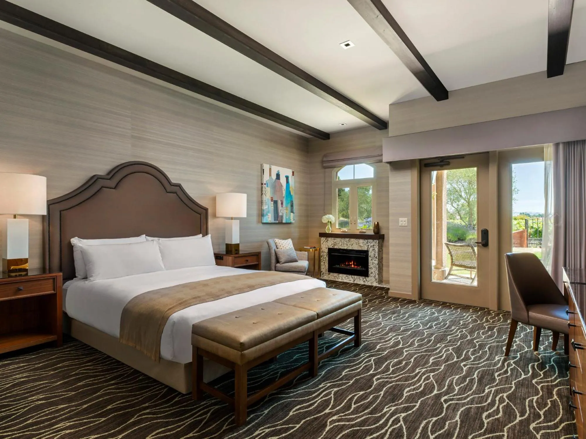 Bed in Vinarosa Resort & Spa