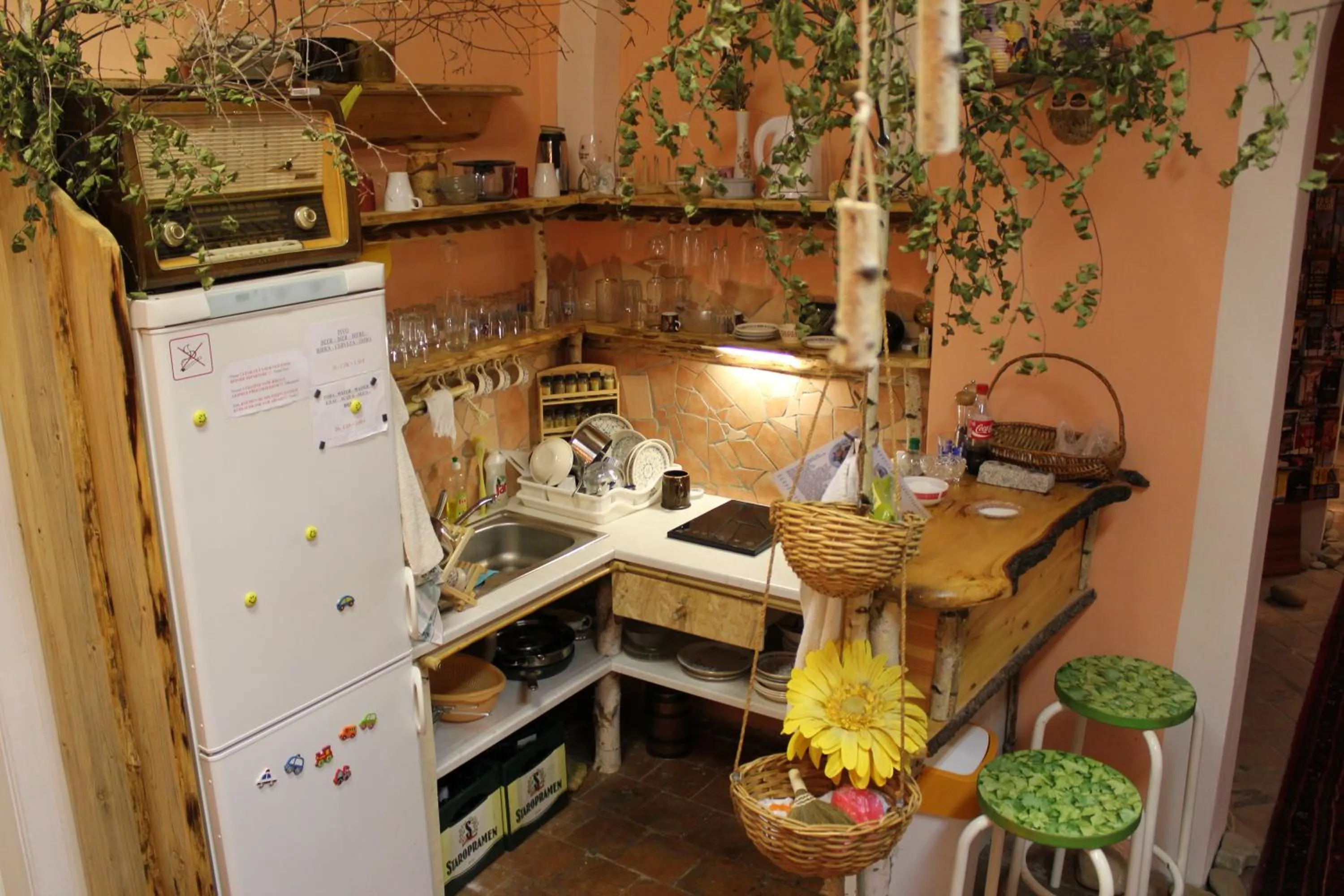 Kitchen or kitchenette in ARTHARMONY Pension & Hostel