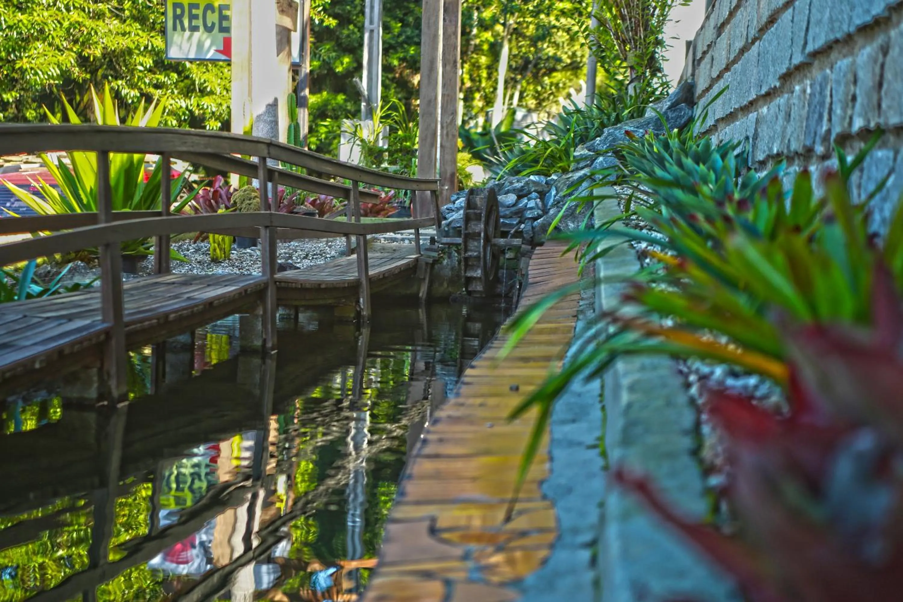 Garden view in Pousada Magnus