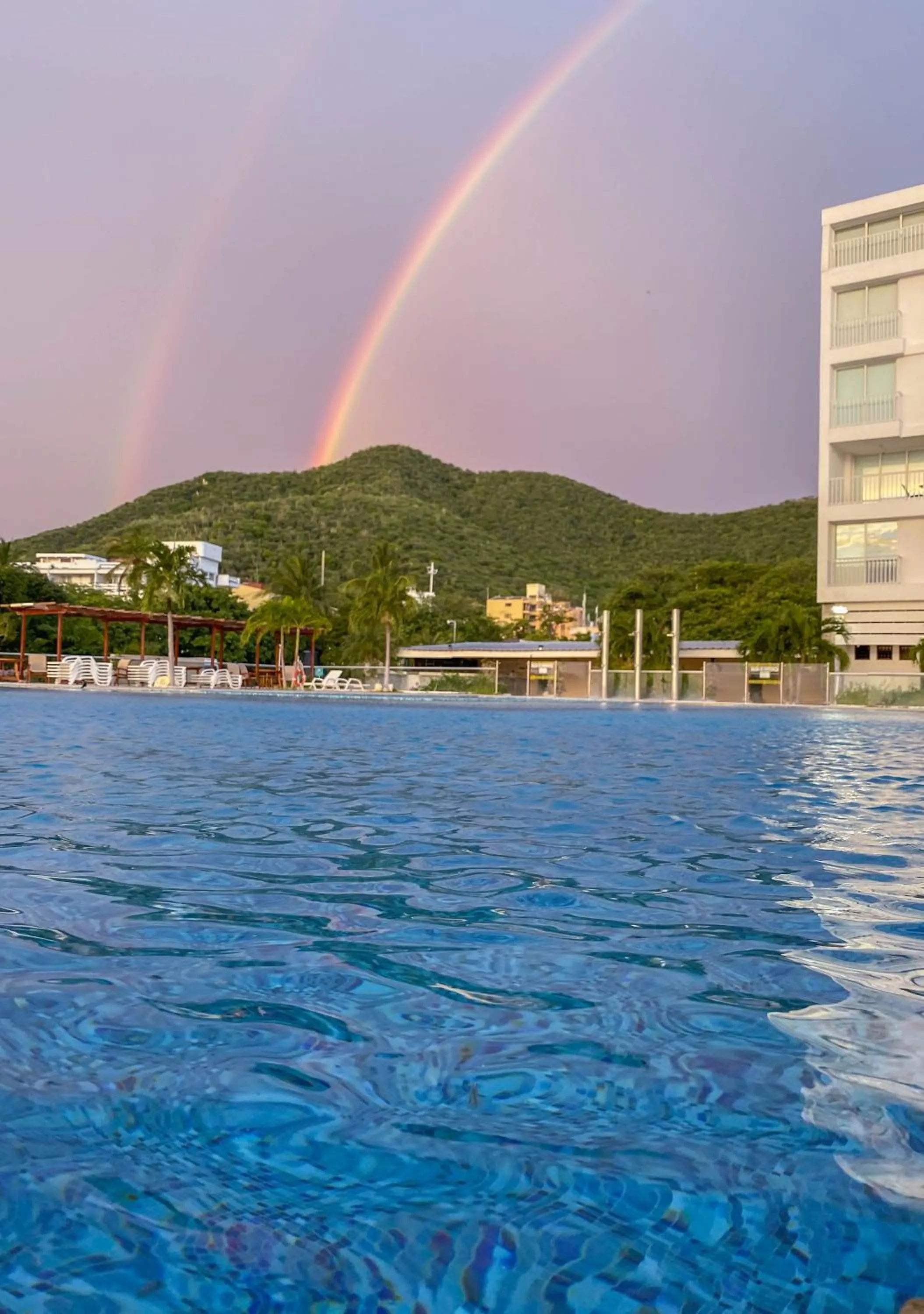 Pool view in Tamaca Beach Resort