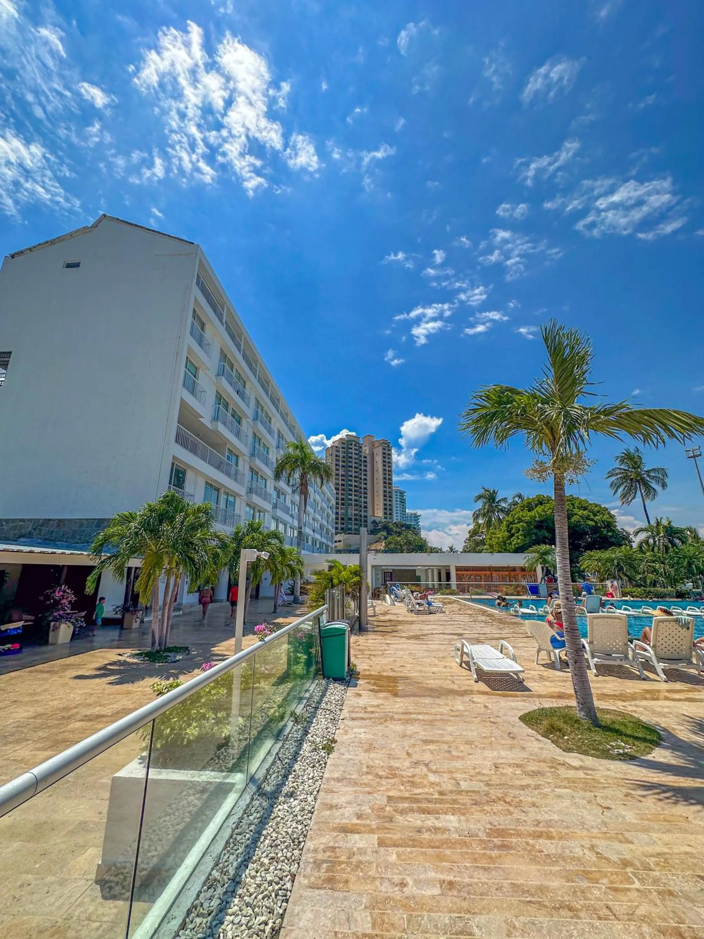 Pool view in Tamaca Beach Resort