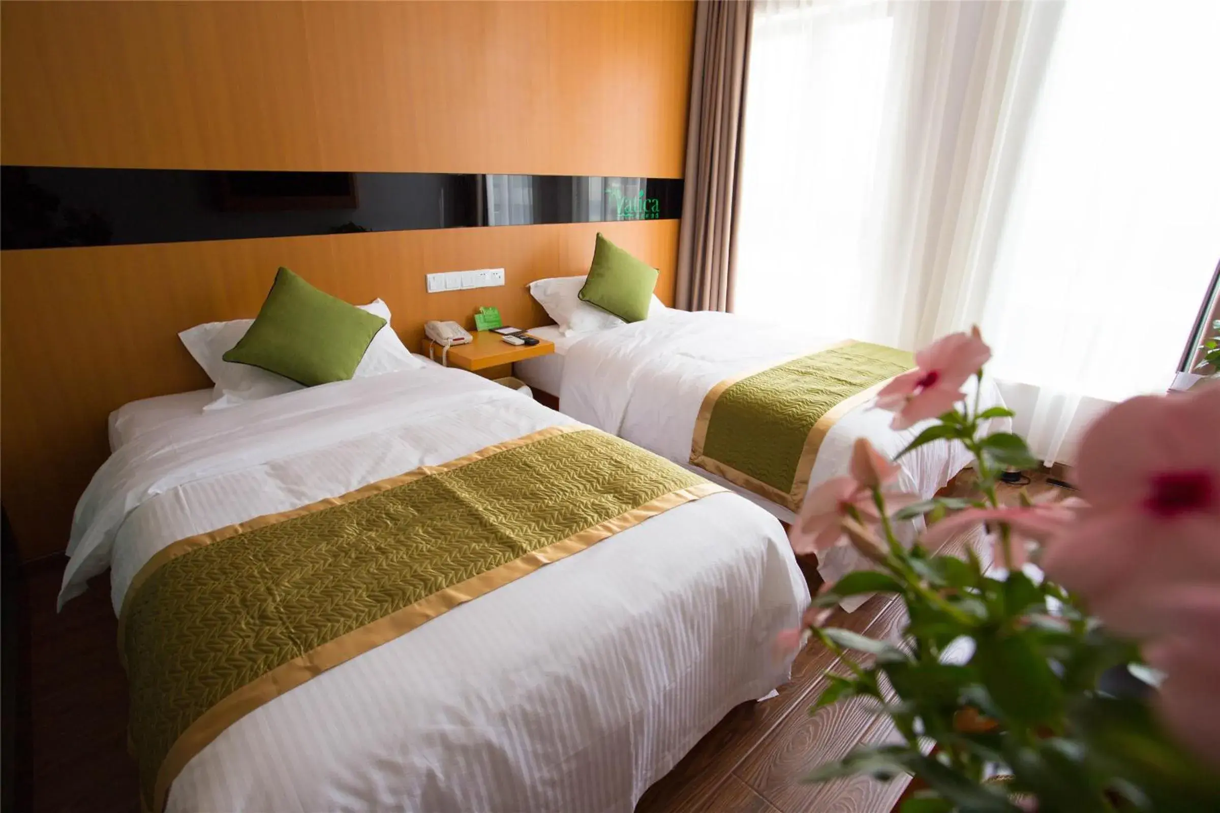 Bed in Vatica Xuzhou High Speed Railway Station Hotel Bed in Vatica Xuzhou High Speed Railway Station Hotel