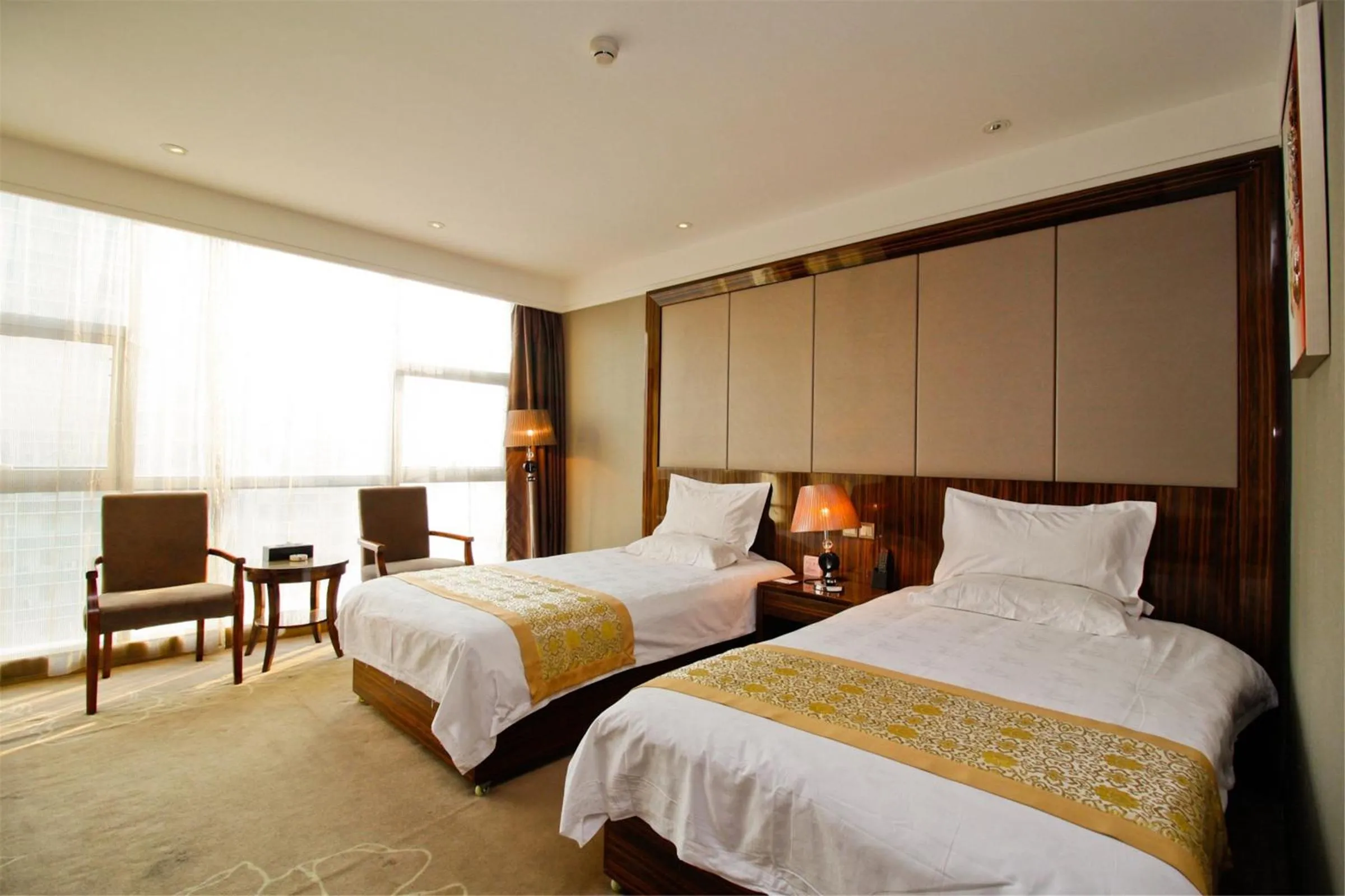 Bed in GreenTree Eastern Yancheng Binhai Oubaoliya City Square Hotel