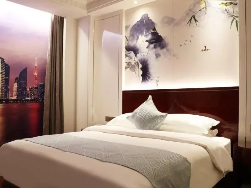 Bed in GreenTree Eastern Yancheng Binhai Oubaoliya City Square Hotel Bed in GreenTree Eastern Yancheng Binhai Oubaoliya City Square Hotel
