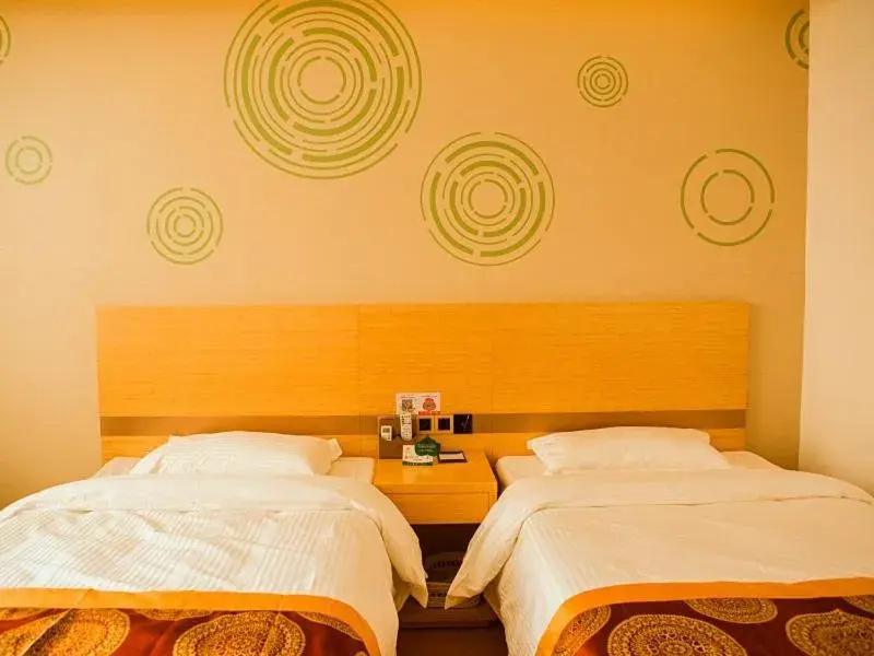 Bed in GreenTree Inn Yancheng Funing Experimental Primary School Suzhou Road Hotel Bed in GreenTree Inn Yancheng Funing Experimental Primary School Suzhou Road Hotel