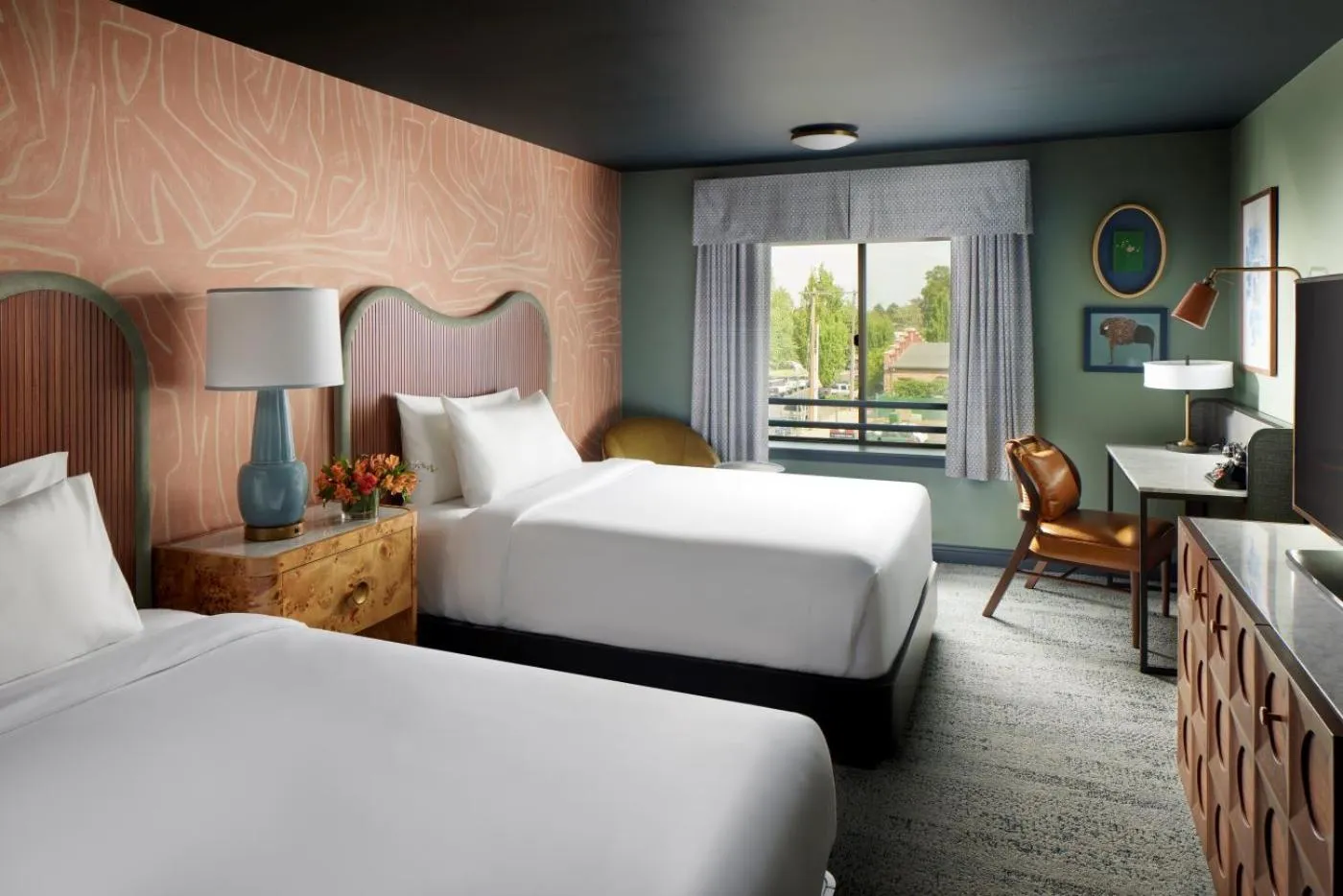 Bed in Marcus Whitman Hotel