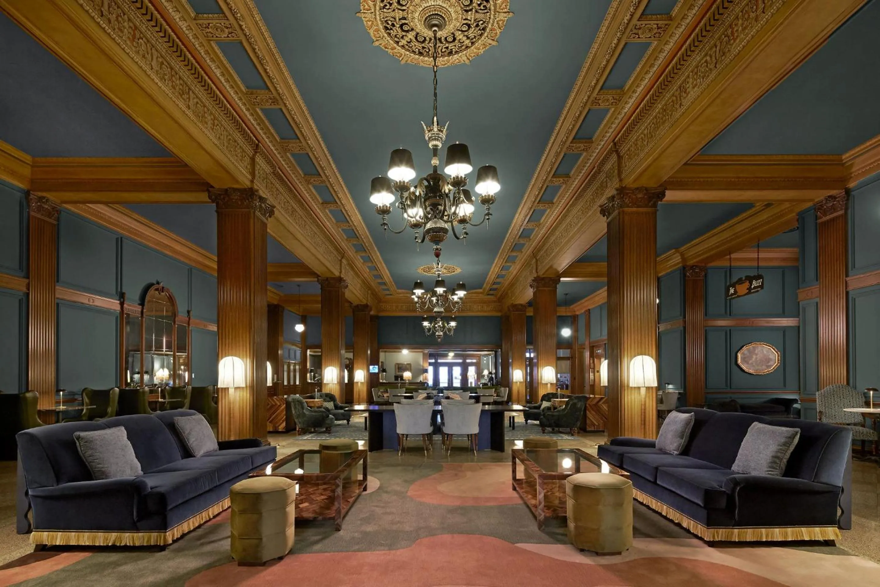 Lobby or reception in Marcus Whitman Hotel