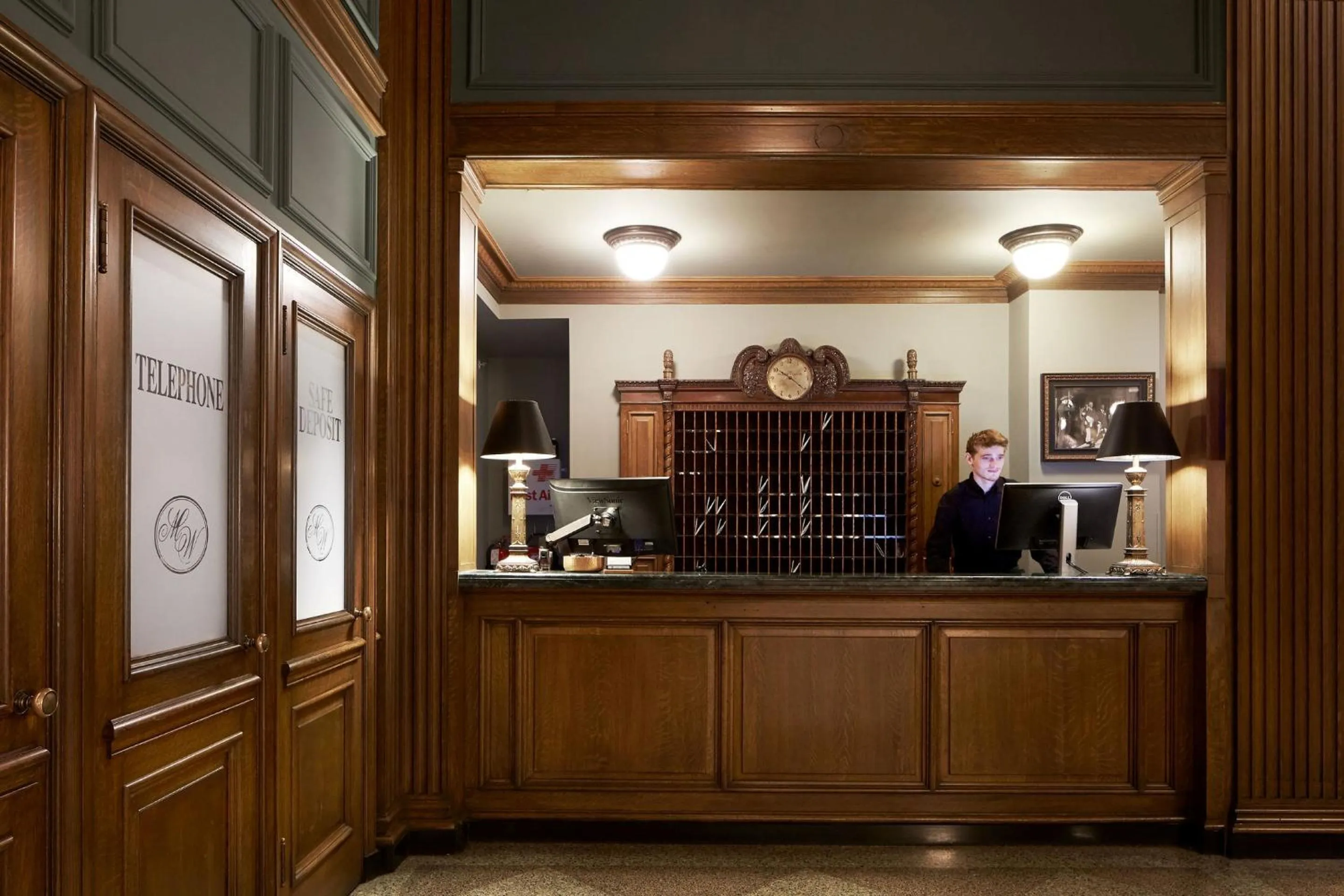 Lobby or reception in Marcus Whitman Hotel