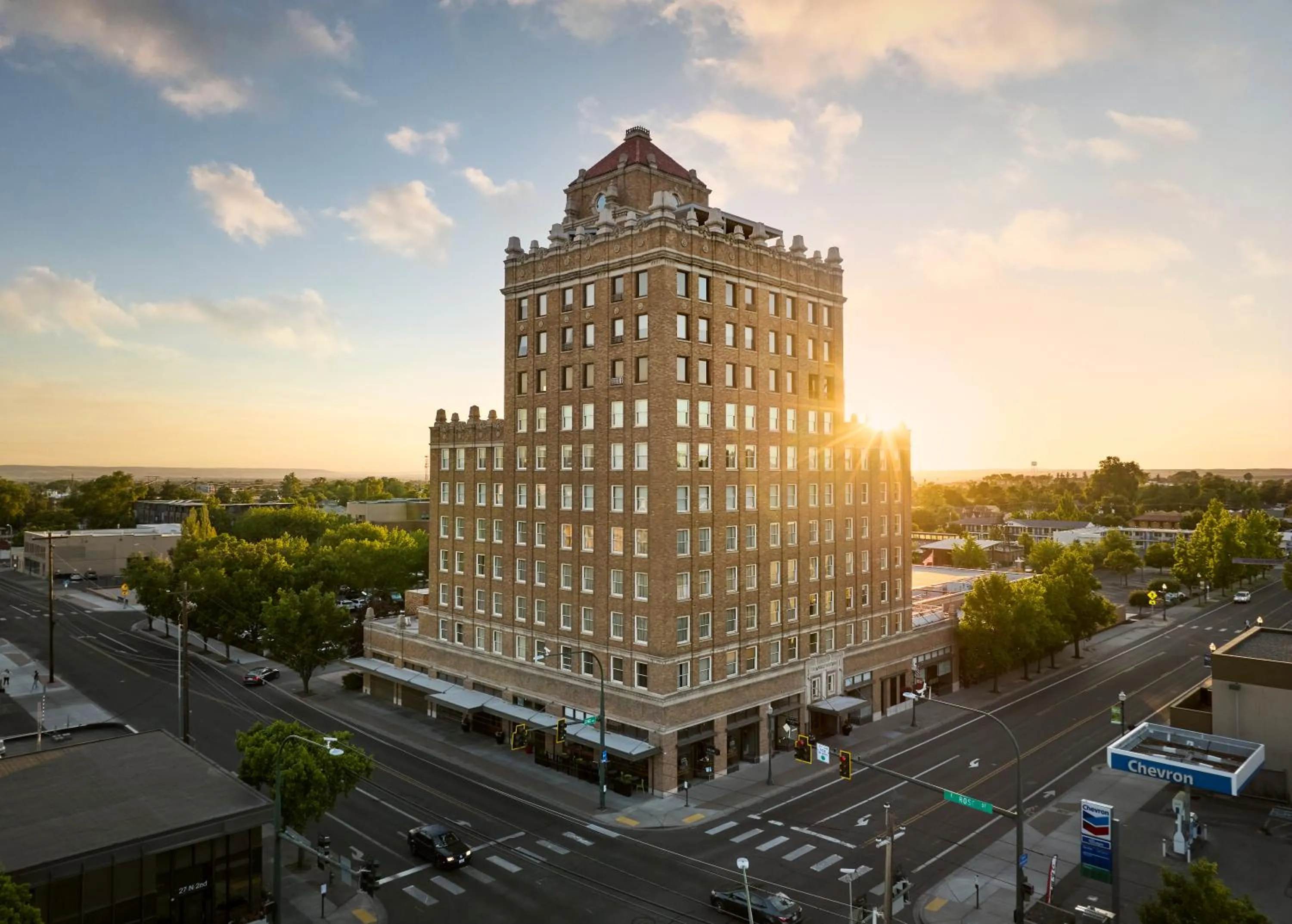 Property building in Marcus Whitman Hotel