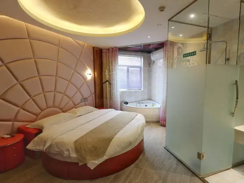 Bed in GreenTree Alliance Shanghai Minhang District Hongqiao Hub Huanghua Road Hotel Bed in GreenTree Alliance Shanghai Minhang District Hongqiao Hub Huanghua Road Hotel